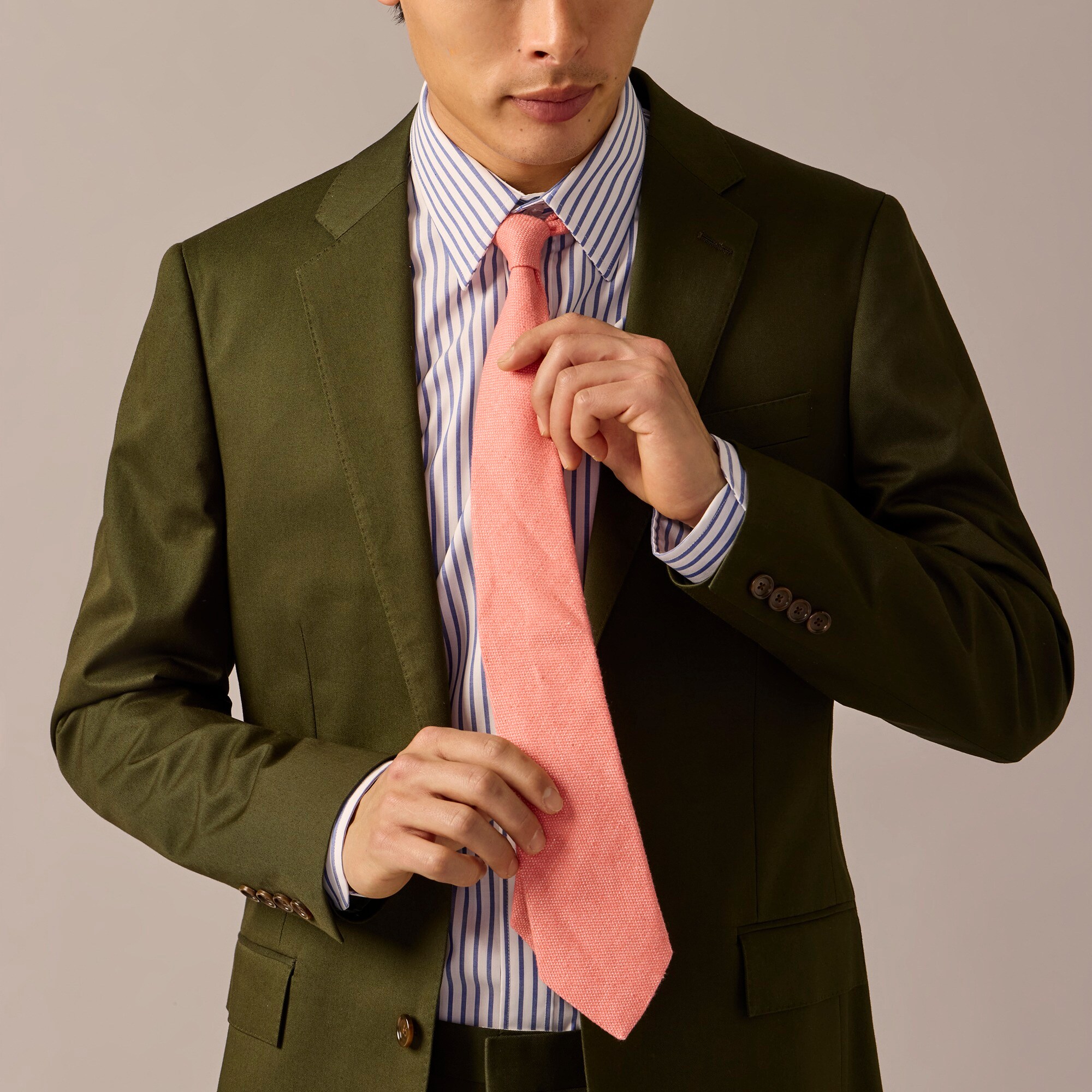 j.crew: linen-silk blend tie for men