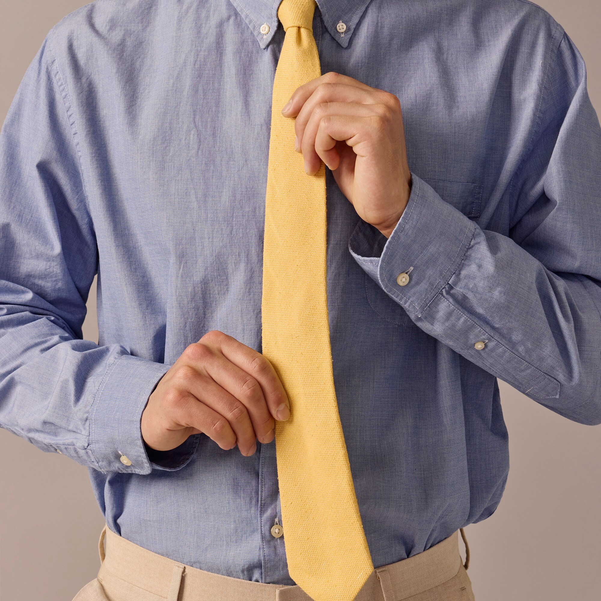 j.crew: linen-silk blend tie for men