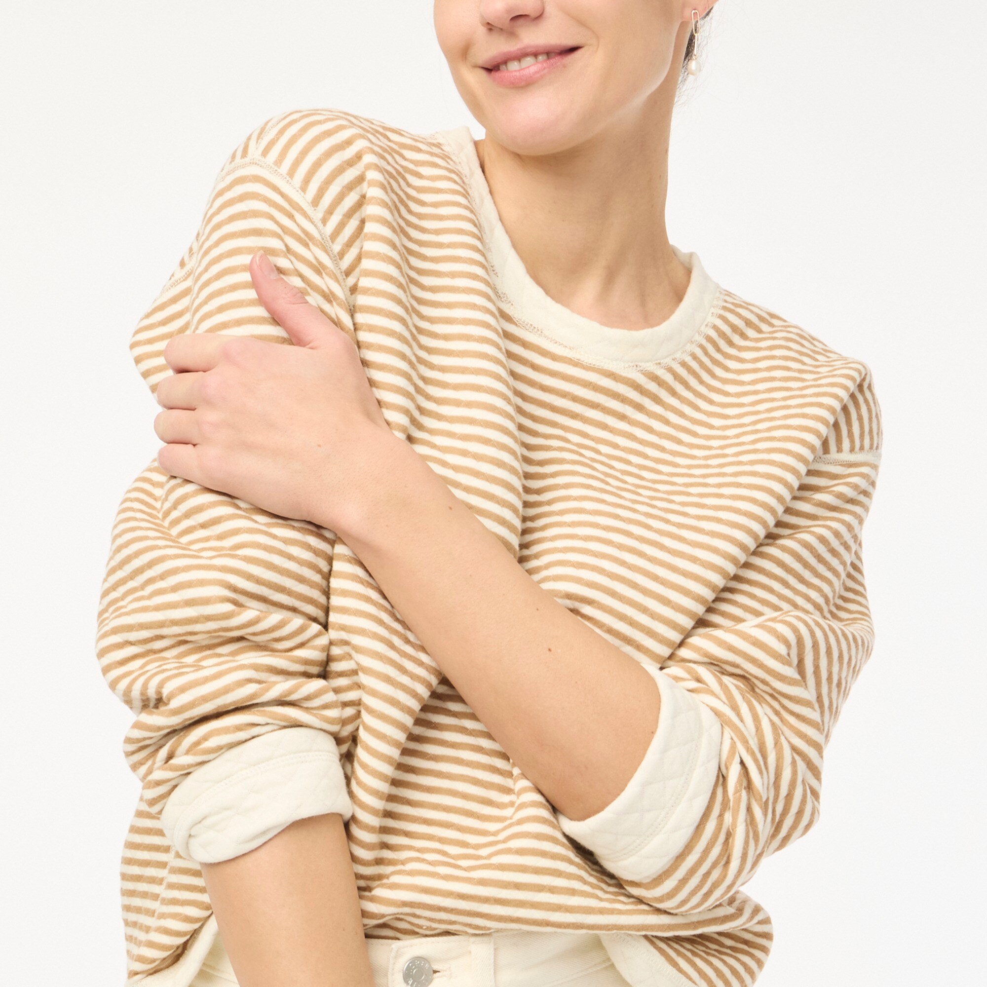 womens Reversible quilted pullover