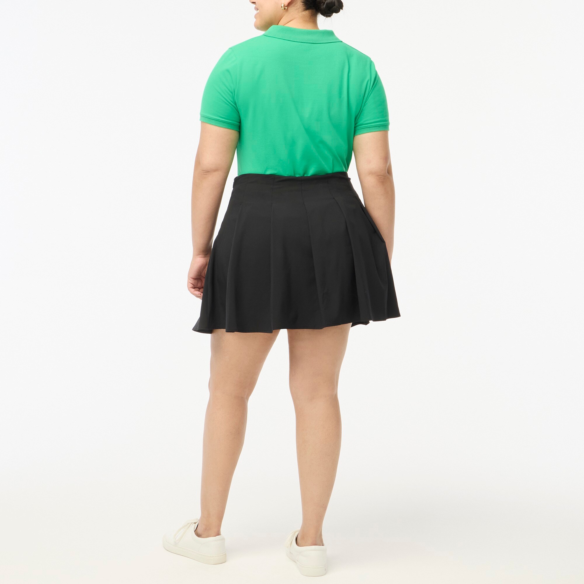 Pleated active skort