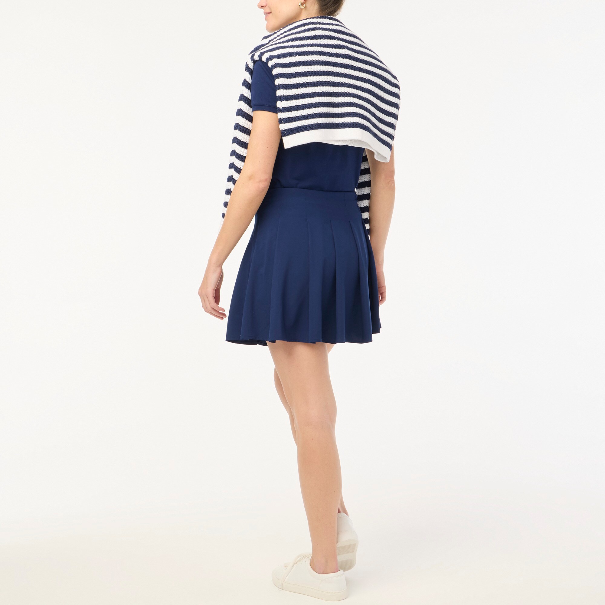 Pleated active skort
