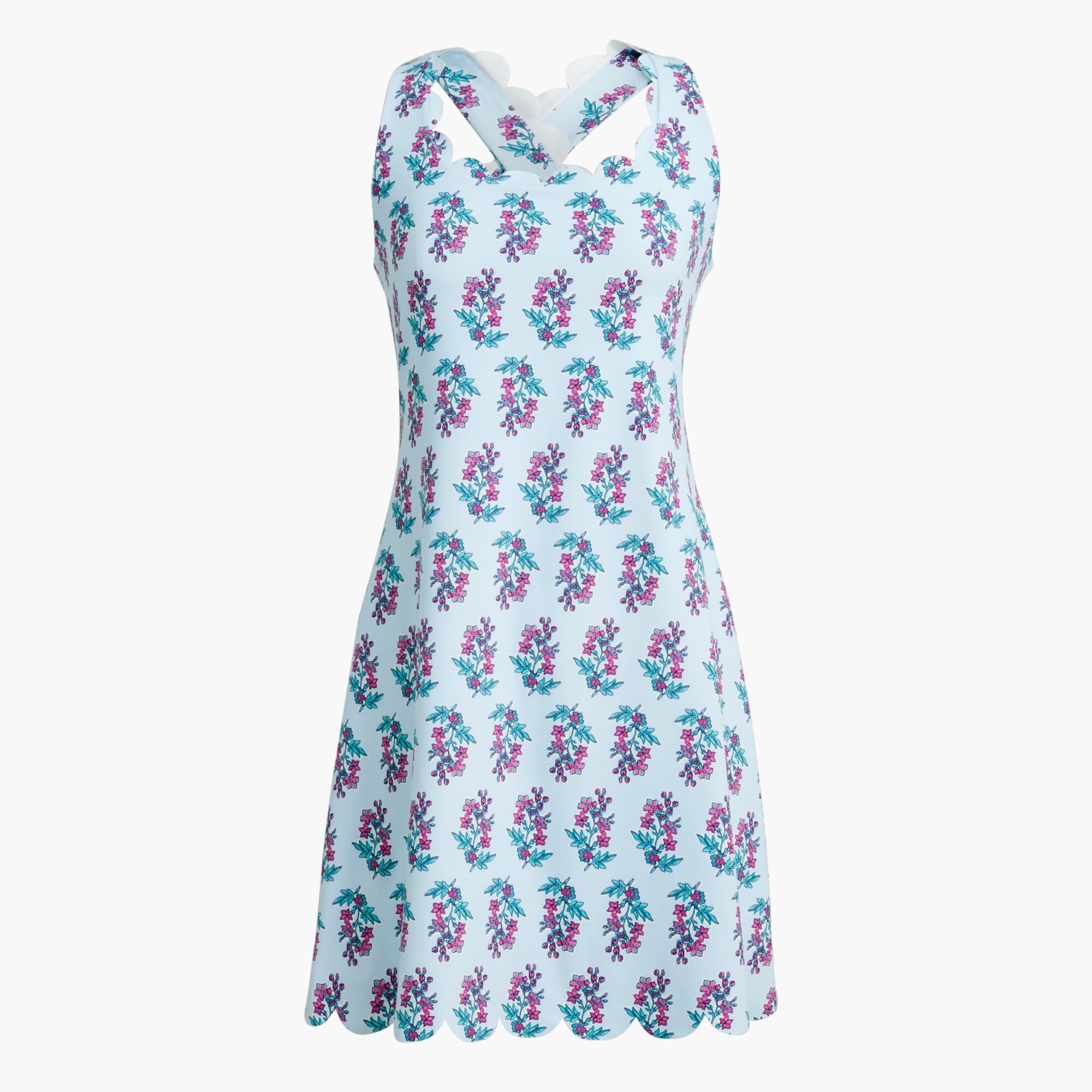 Scalloped active dress