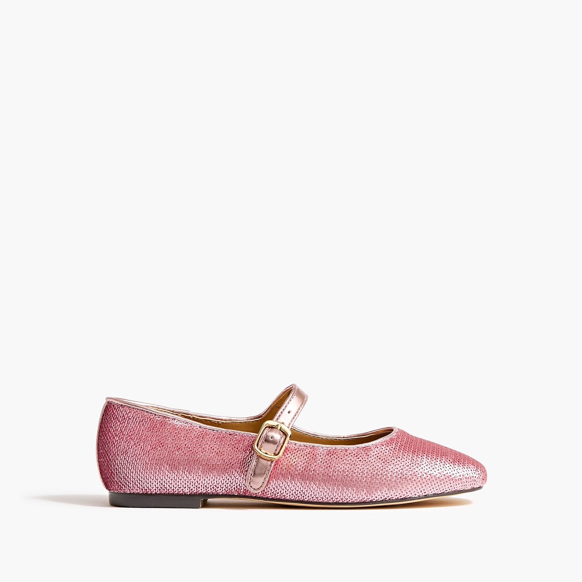 Girls' sequin Mary Jane flats