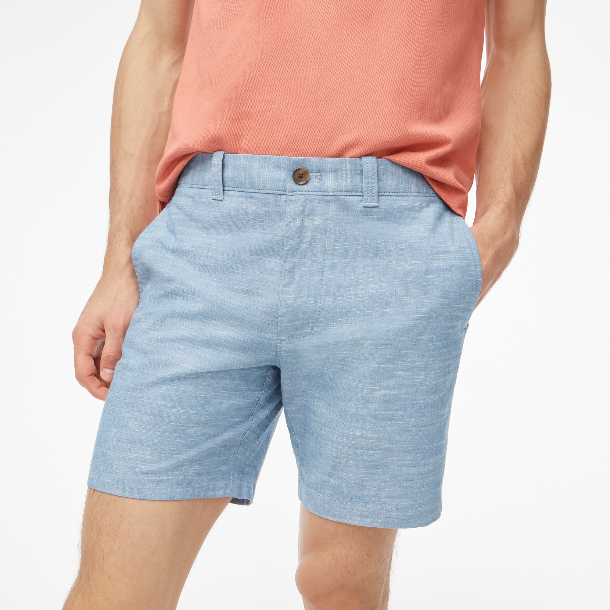 Chambray 7" flex chino short