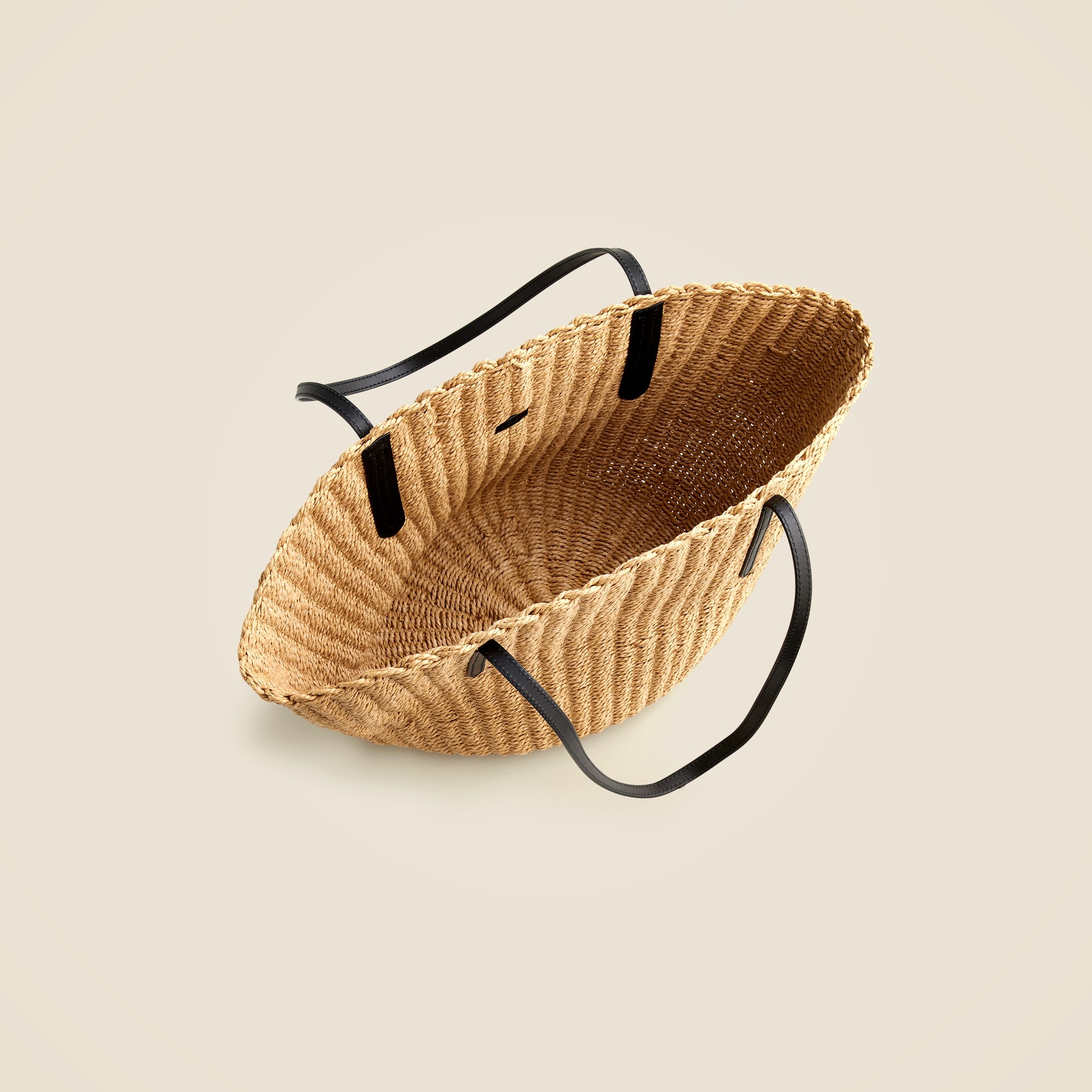 Como woven straw tote