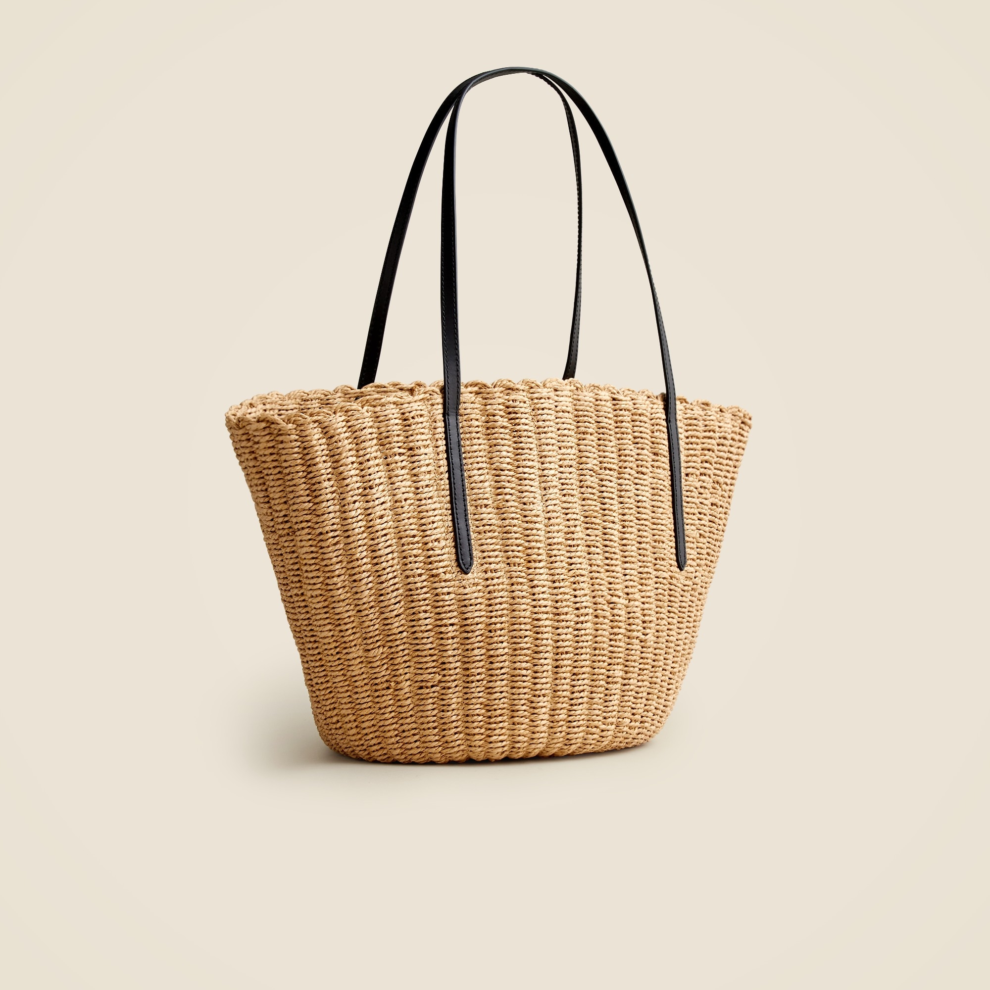 Como woven straw tote