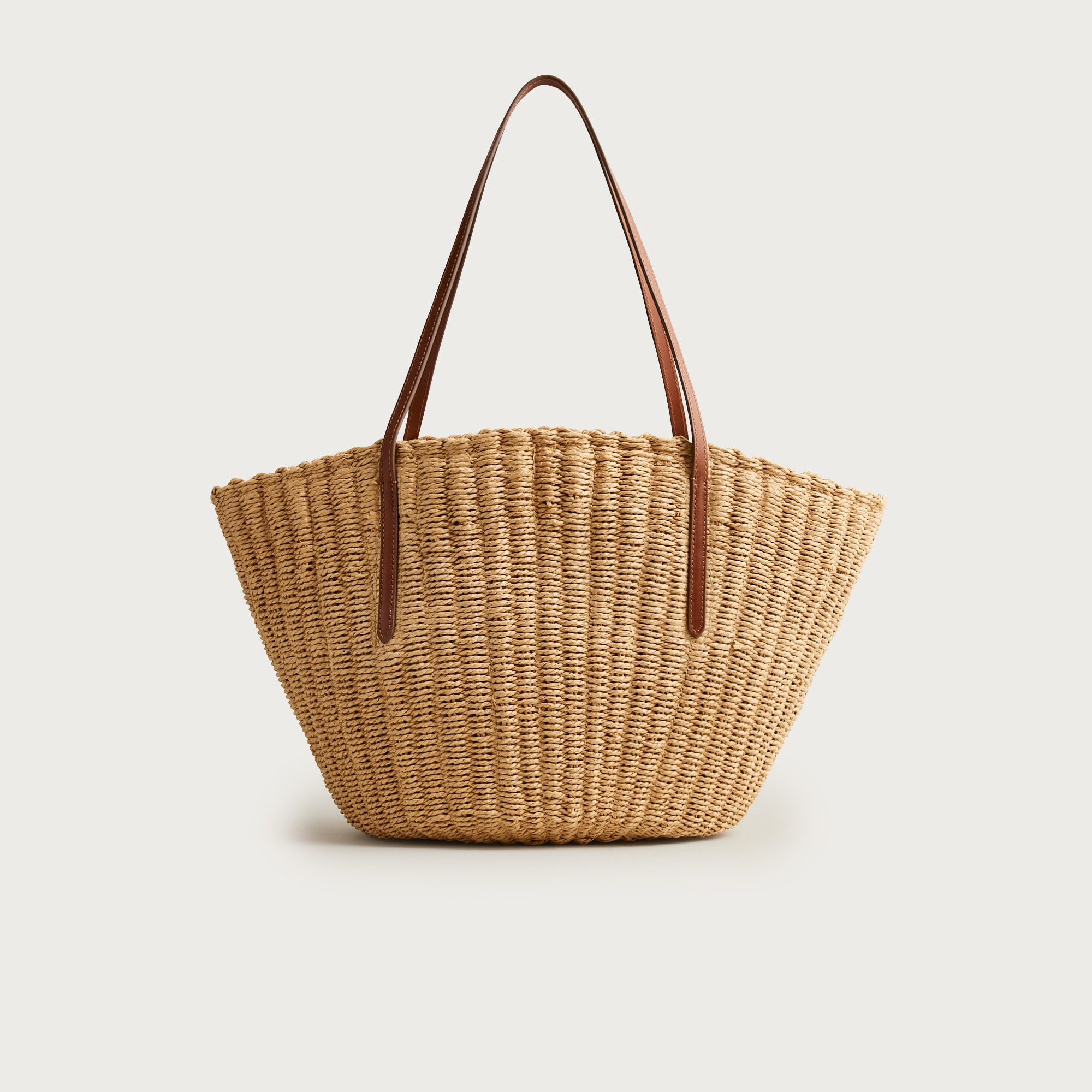Como woven straw tote