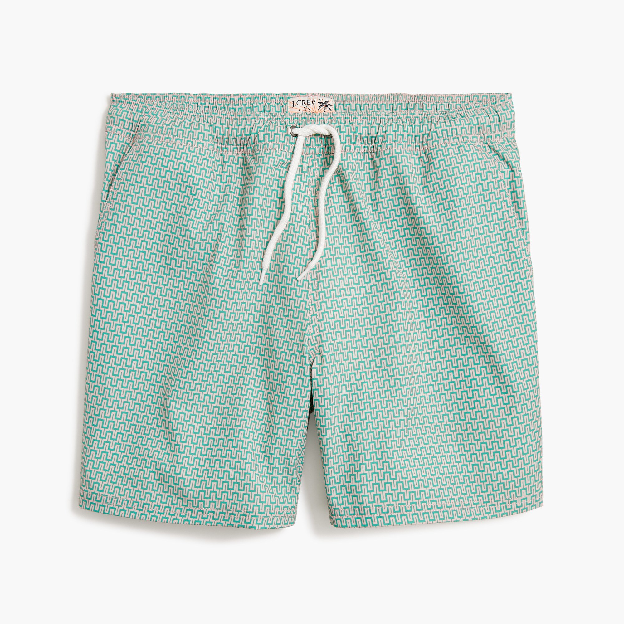6" compression-lined swim trunk