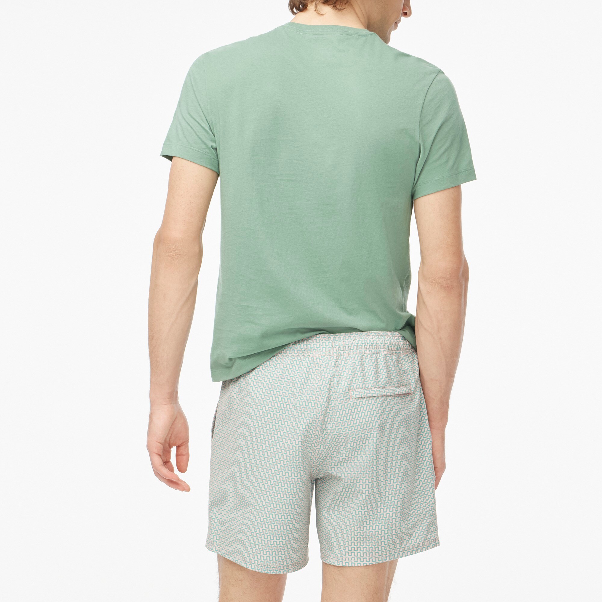 6" compression-lined swim trunk