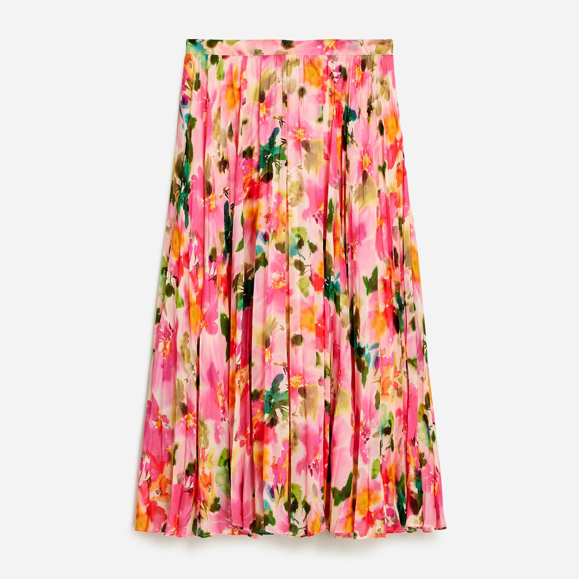 womens Gwyneth pleated skirt in floral chiffon