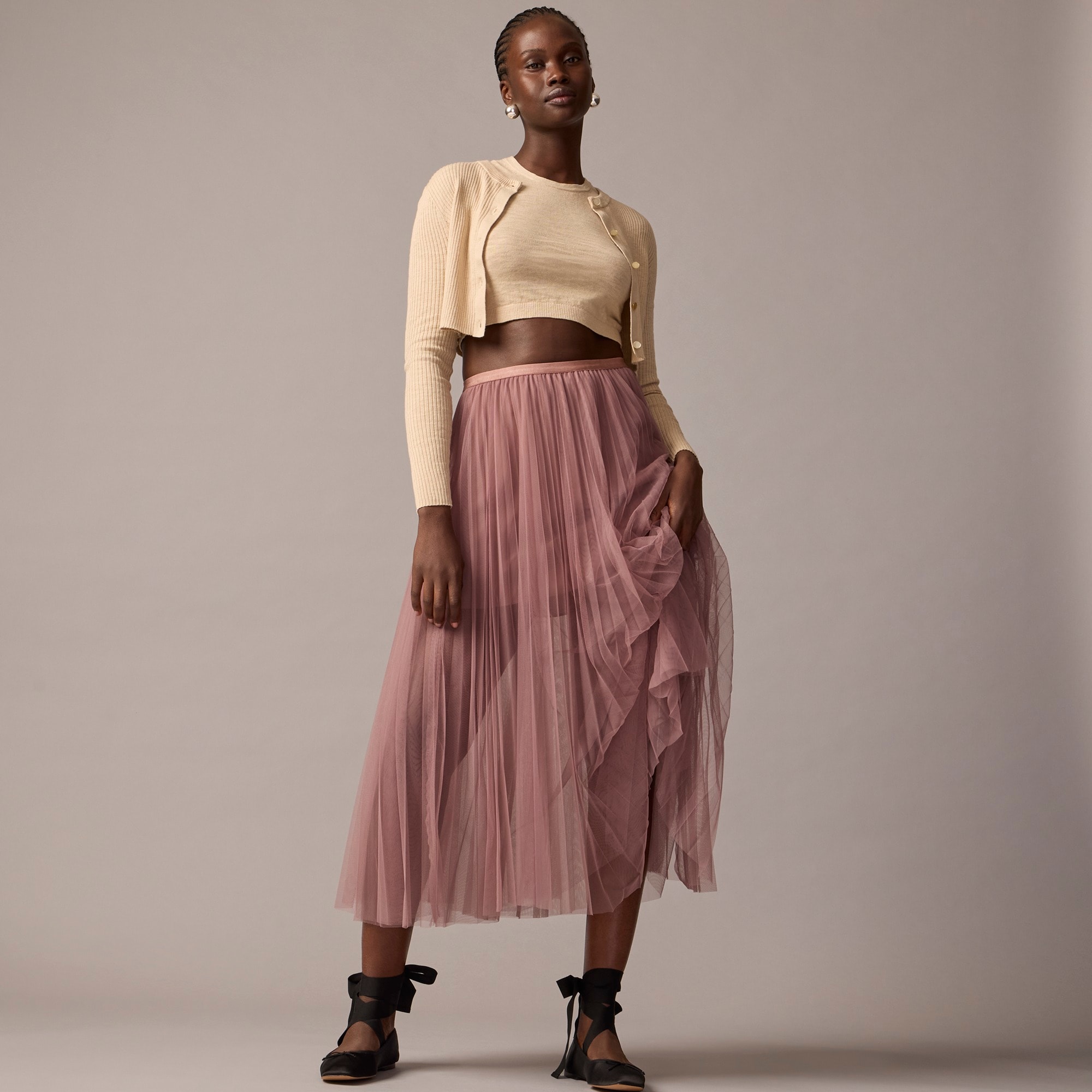 j.crew: collection layered tulle skirt for women