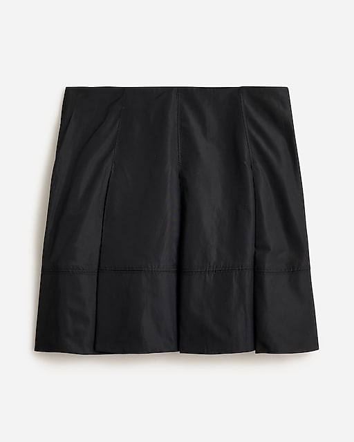 womens Pleated mini skirt in taffeta