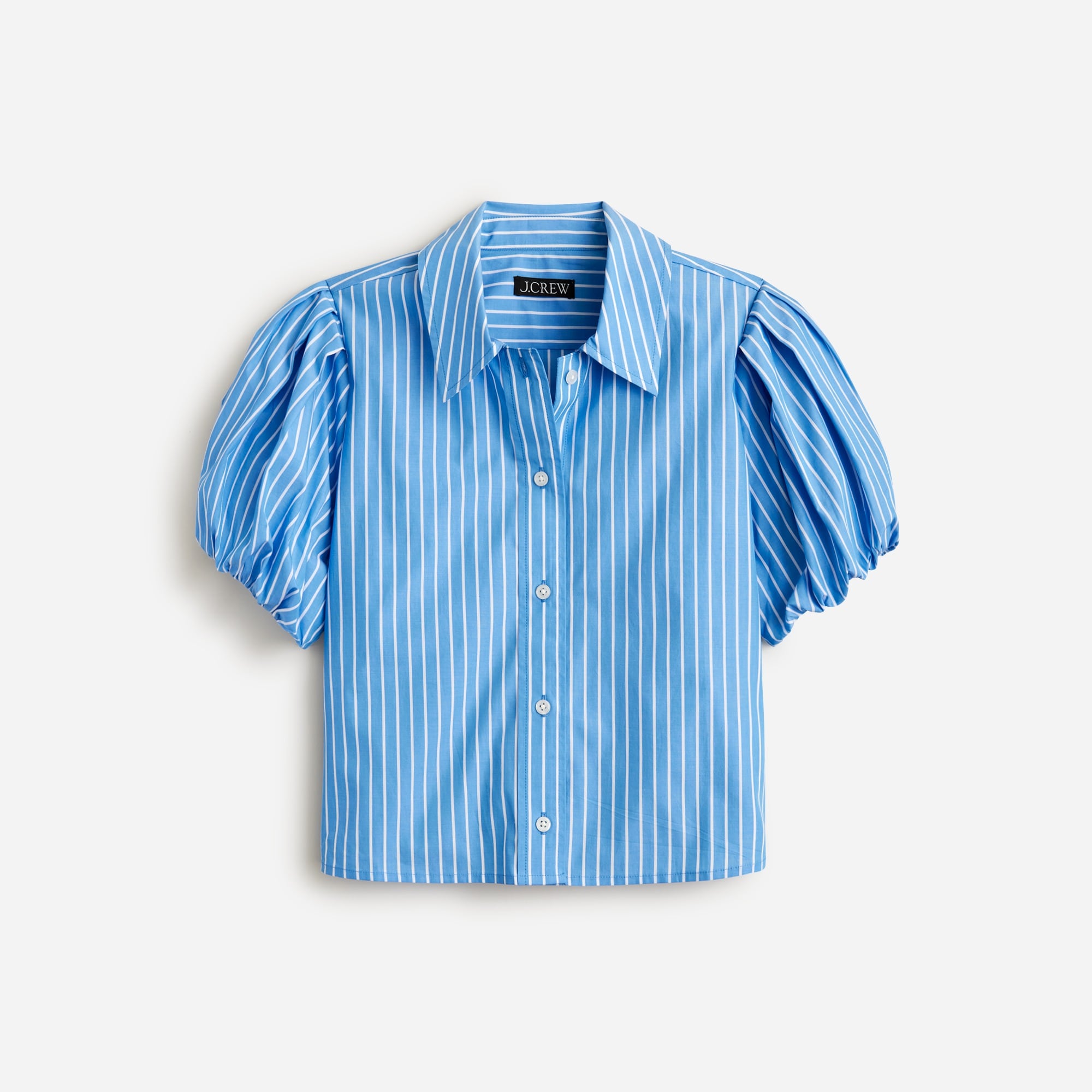  Gamine puff-sleeve shirt in stripe