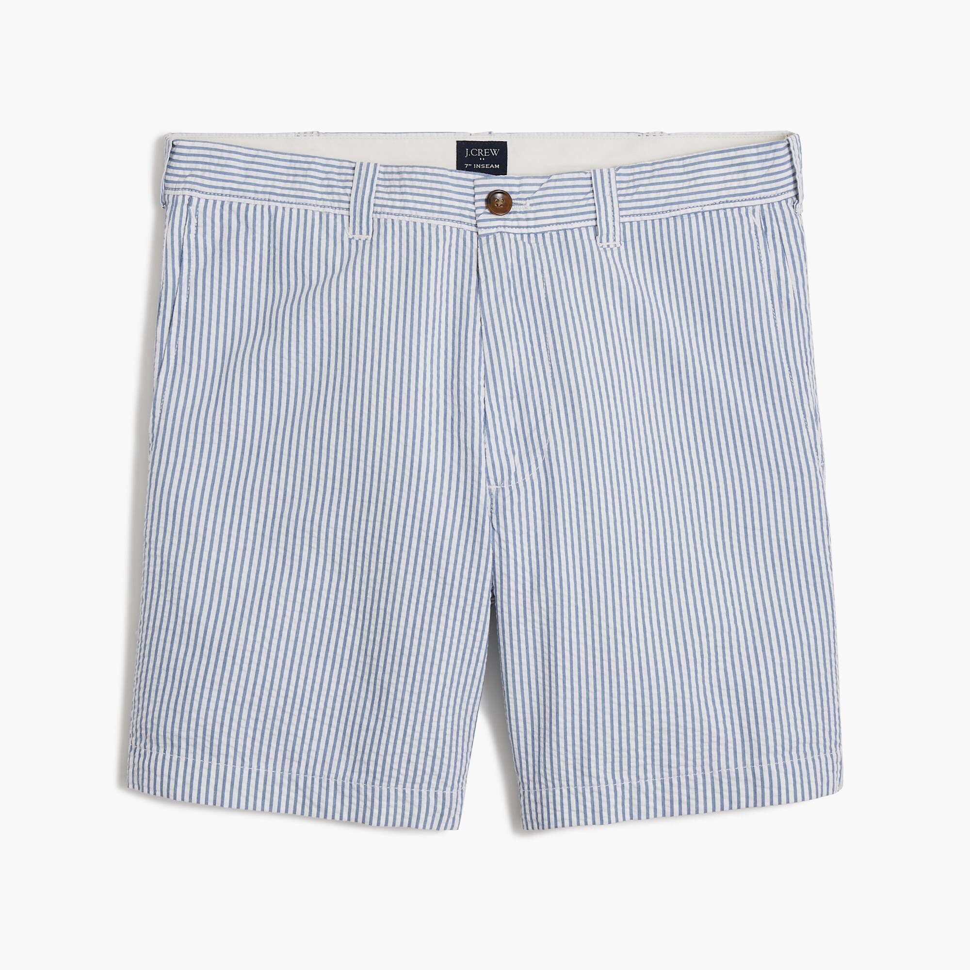 7" seersucker flex chino short