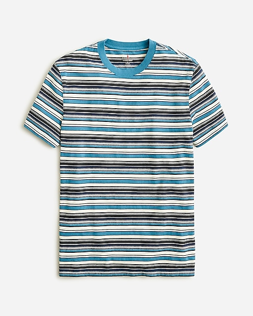  Tall vintage-wash cotton T-shirt in stripe
