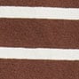 Vintage-wash cotton T-shirt in stripe BROWN IVORY DECK STRIPE