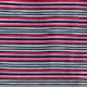 Vintage-wash cotton T-shirt in stripe PURPLE MULTI SHAPER STR
