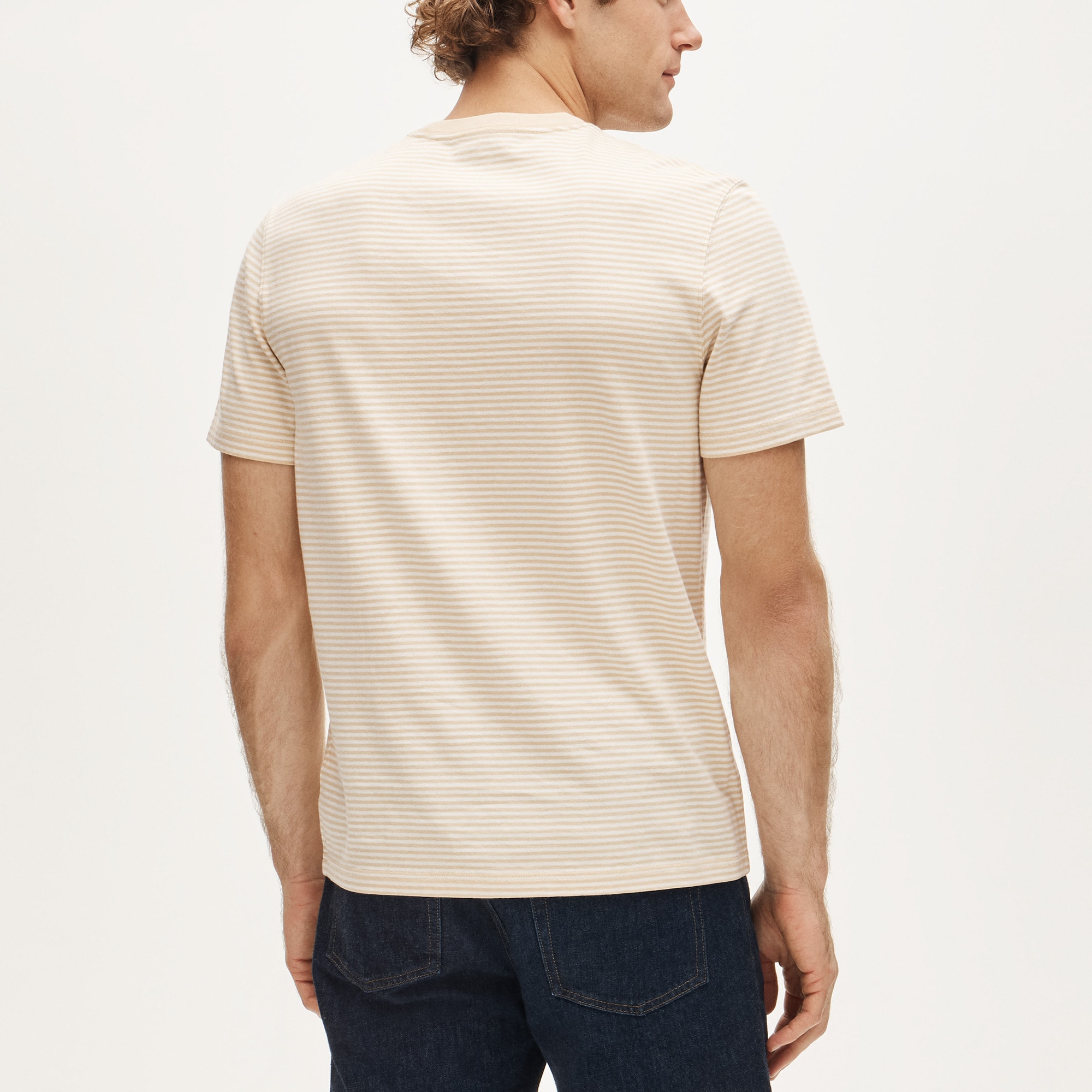 Jack & Jones 2 pack oversized stripe t-shirts in white & navy