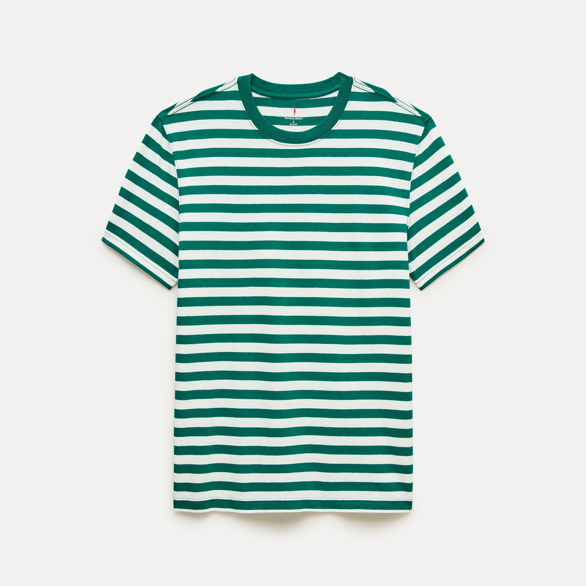 Vintage-wash cotton T-shirt in stripe - thumbnail 9