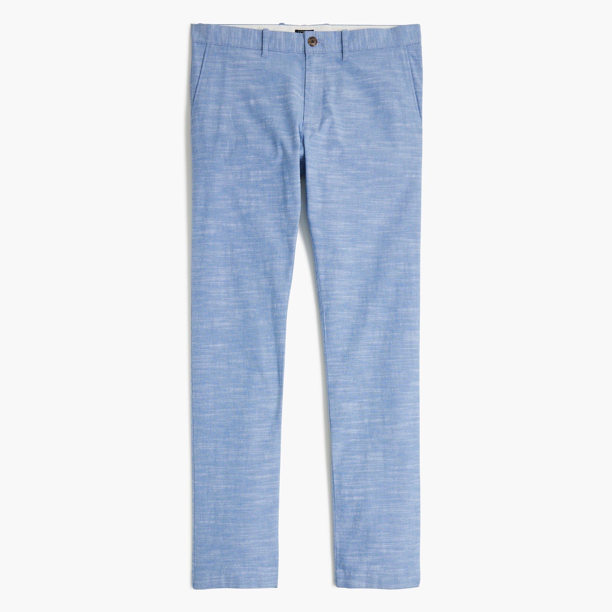 chambray slim-fit flex chino pant for men