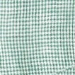 Printed short-sleeve slim linen-blend shirt SEA GLASS HOUNDSTOOTH