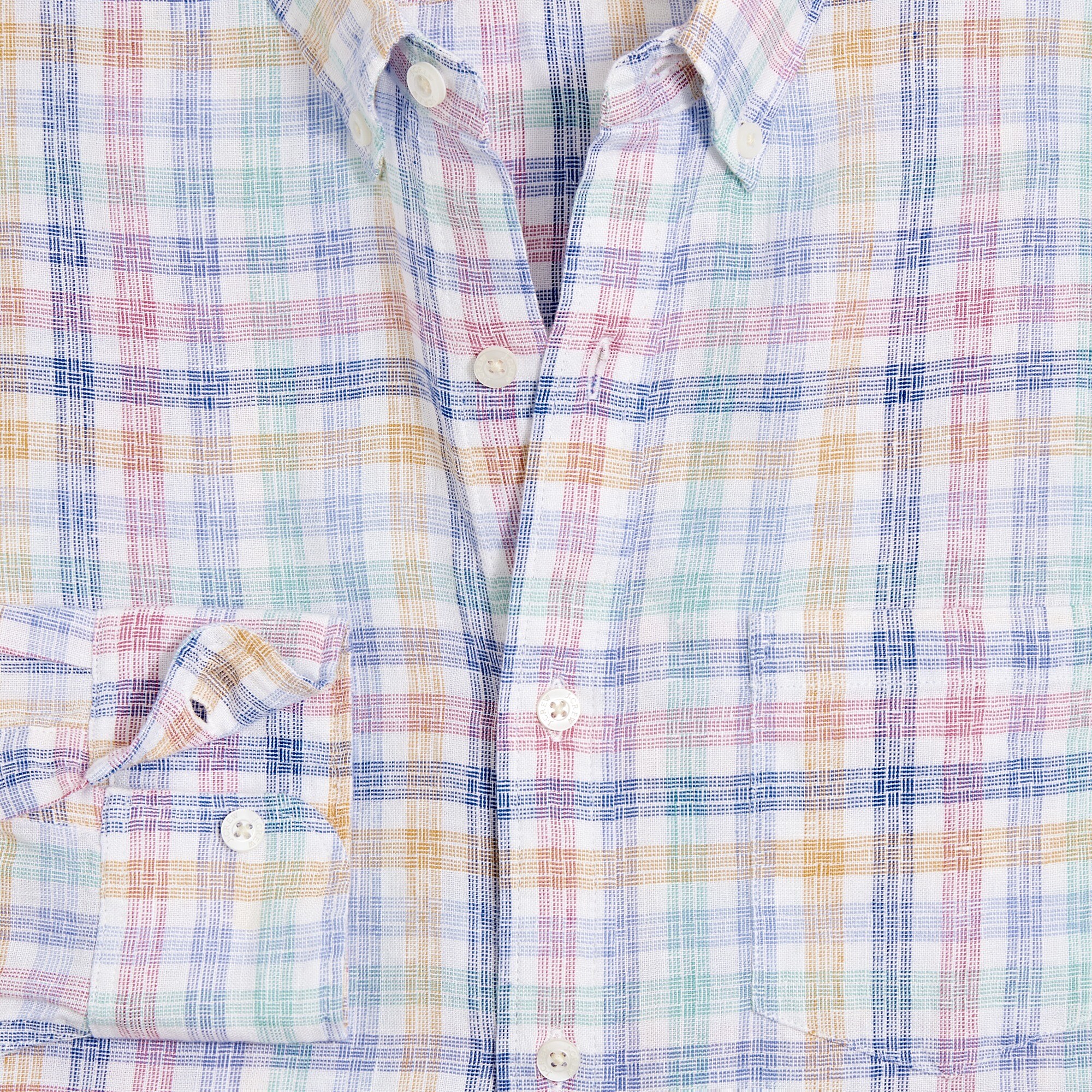 Mens Linen Blend Shirt Pastel Lilac