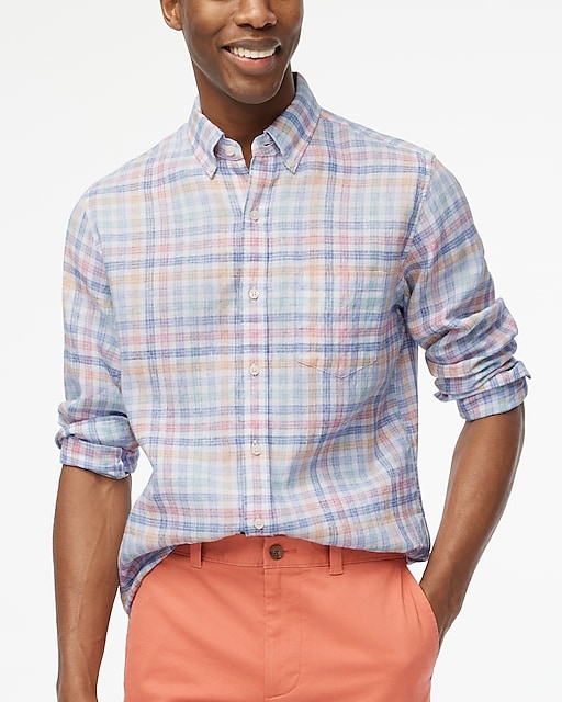 mens Classic linen-blend shirt