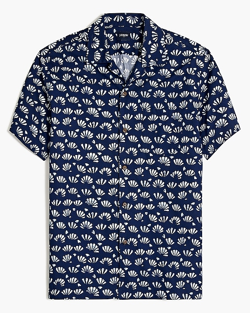 mens Short-sleeve printed camp shirt
