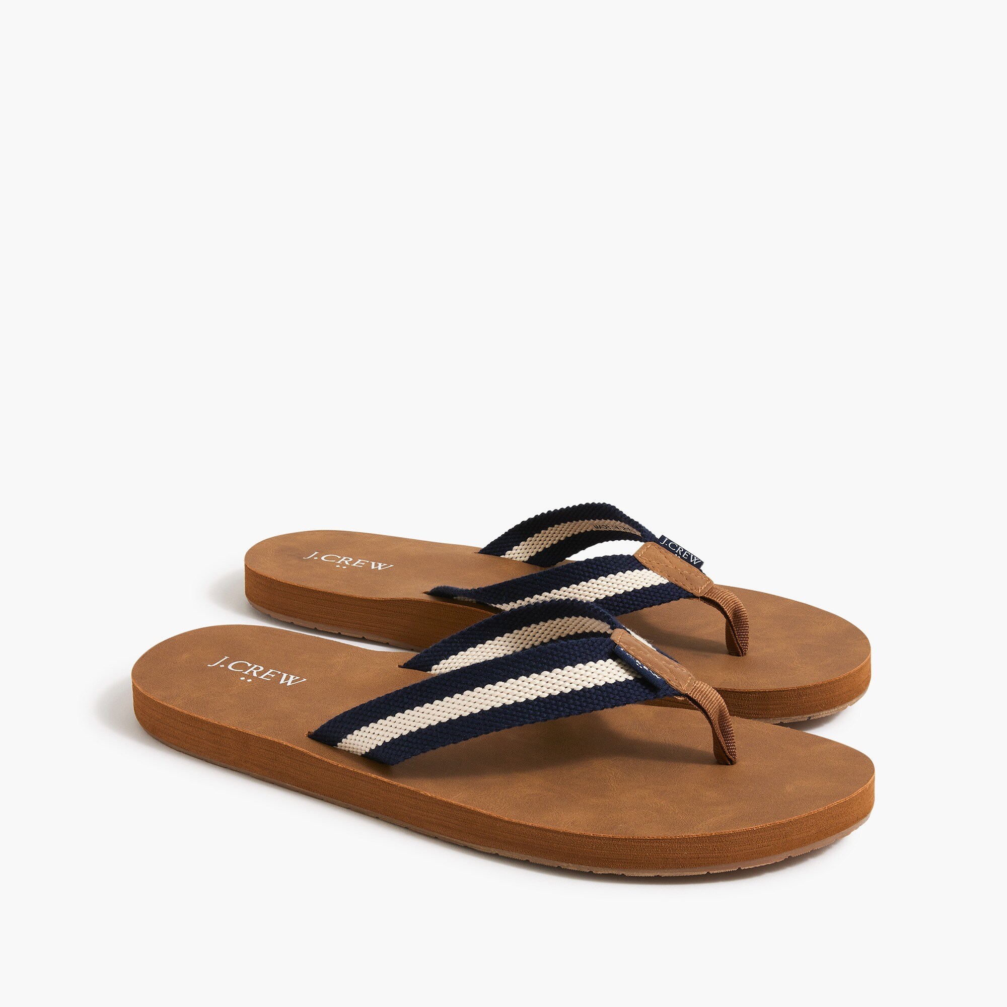 woven strap flip-flops for men