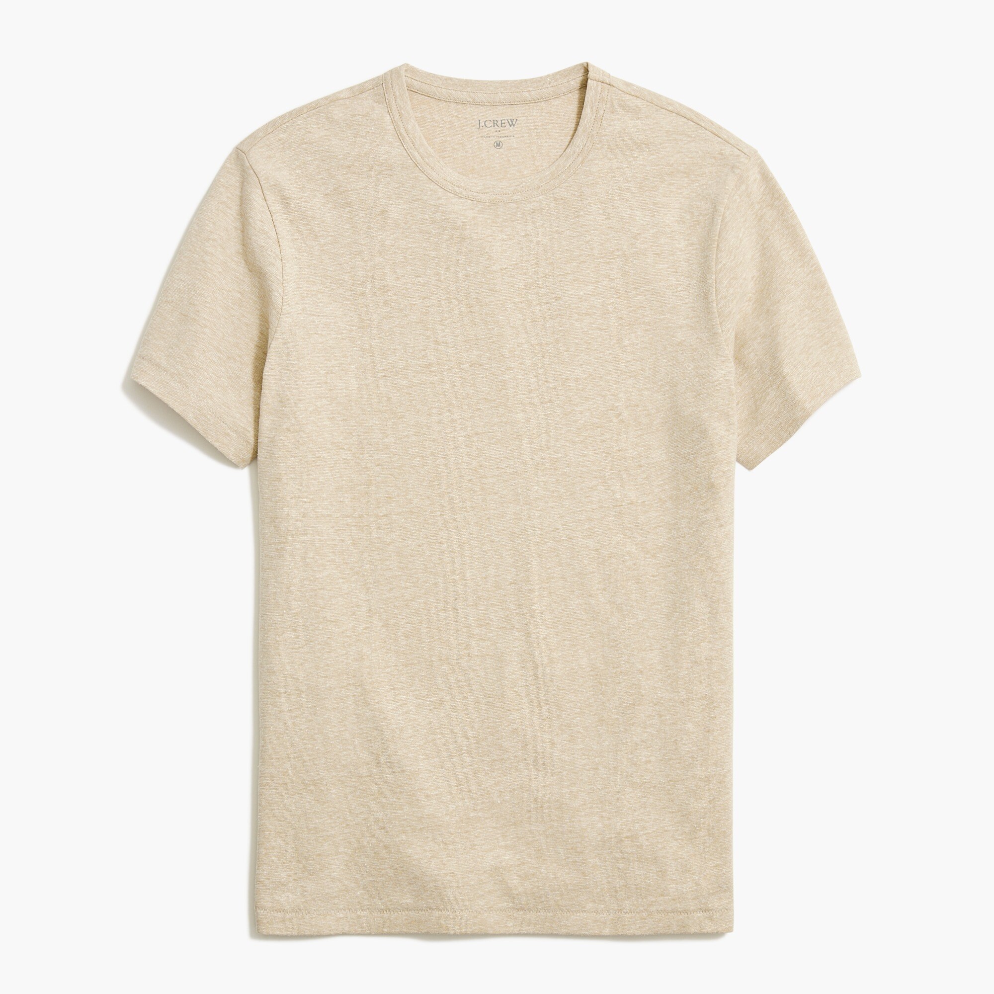 linen-cotton blend tee for men