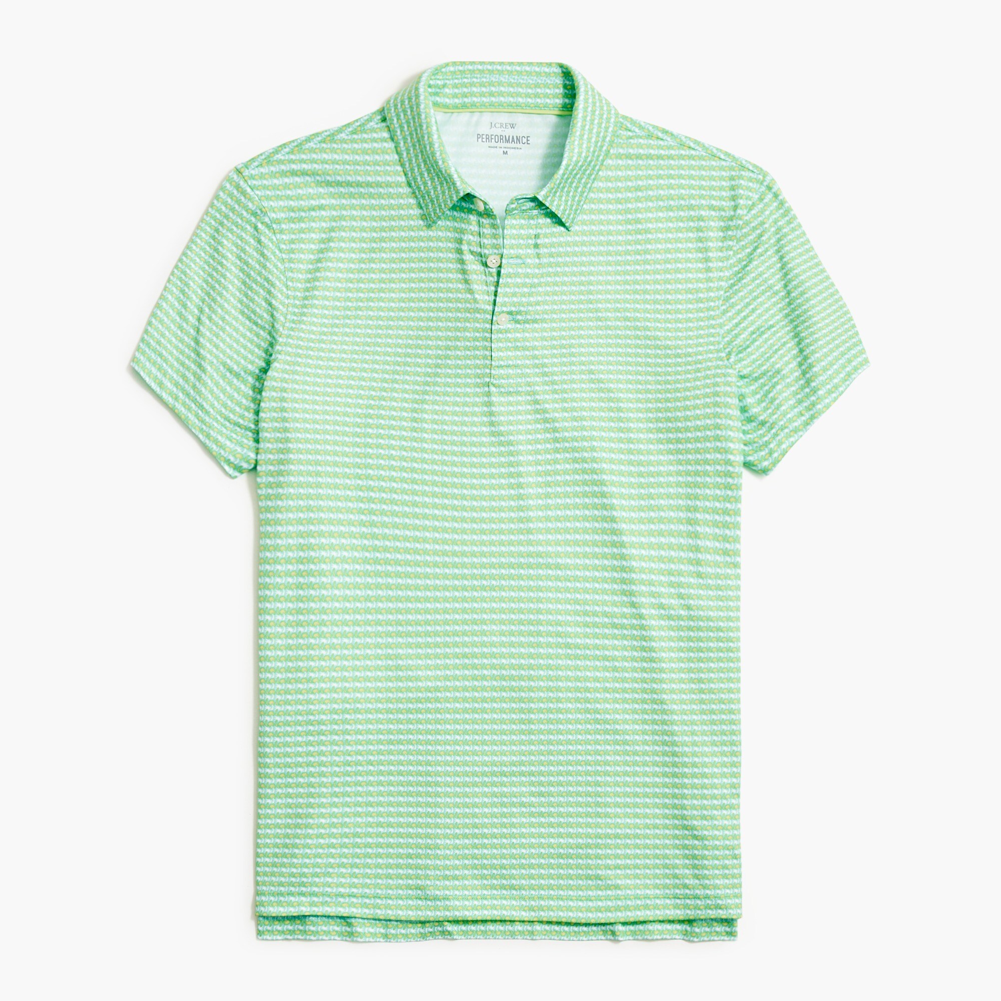 printed performance polo shirt for men