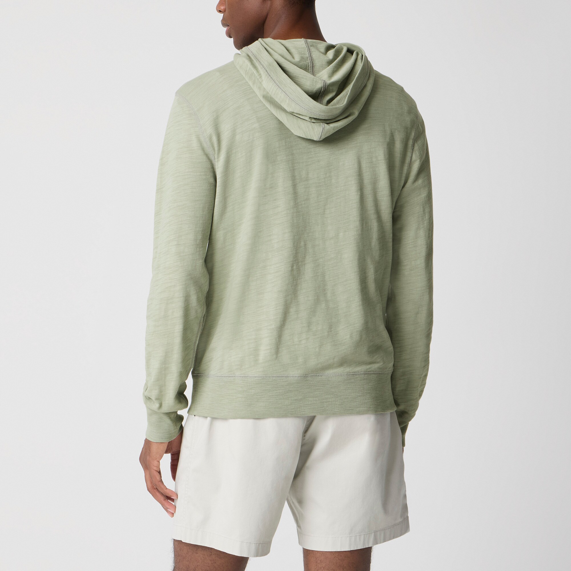 Slub jersey hoodie