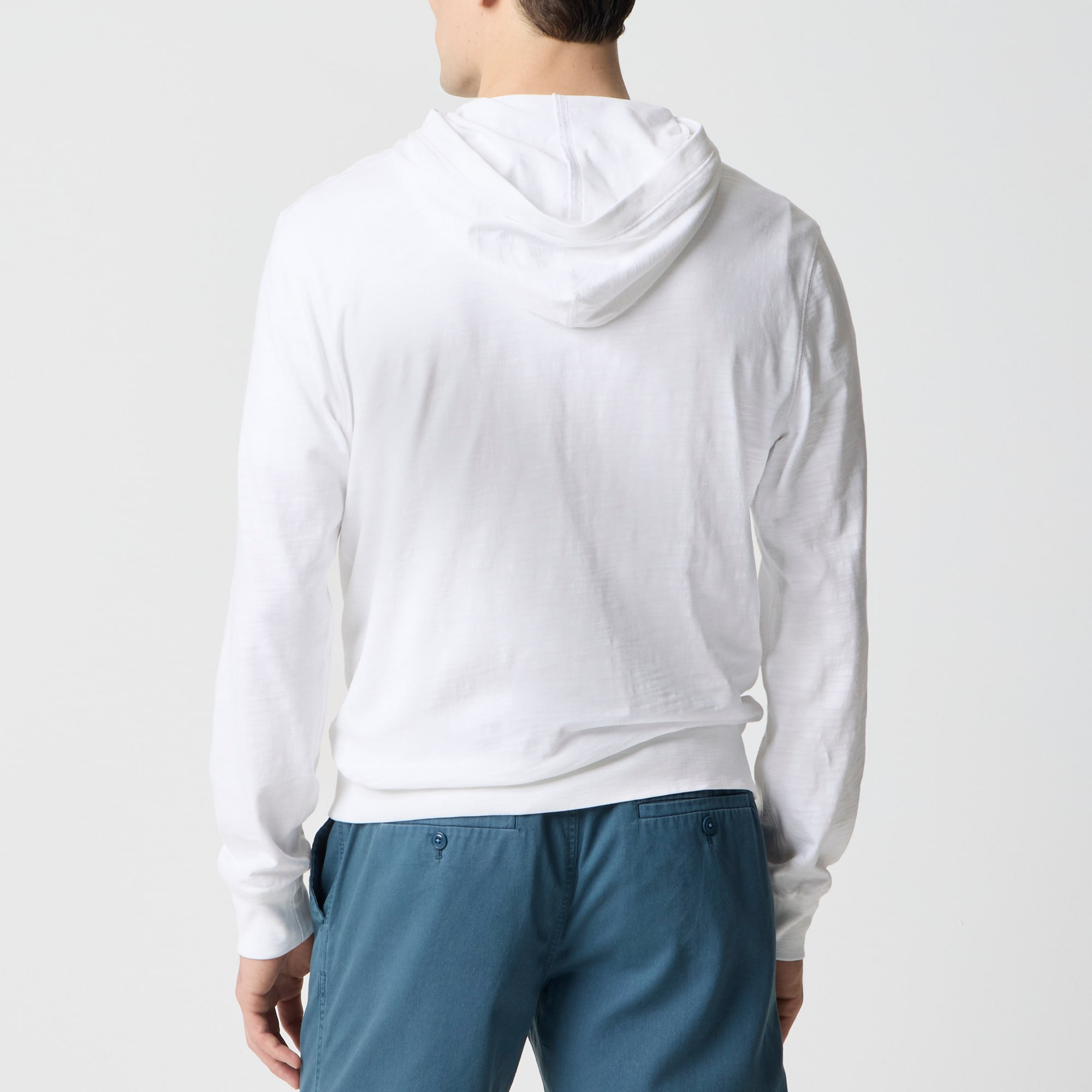 Slub jersey hoodie