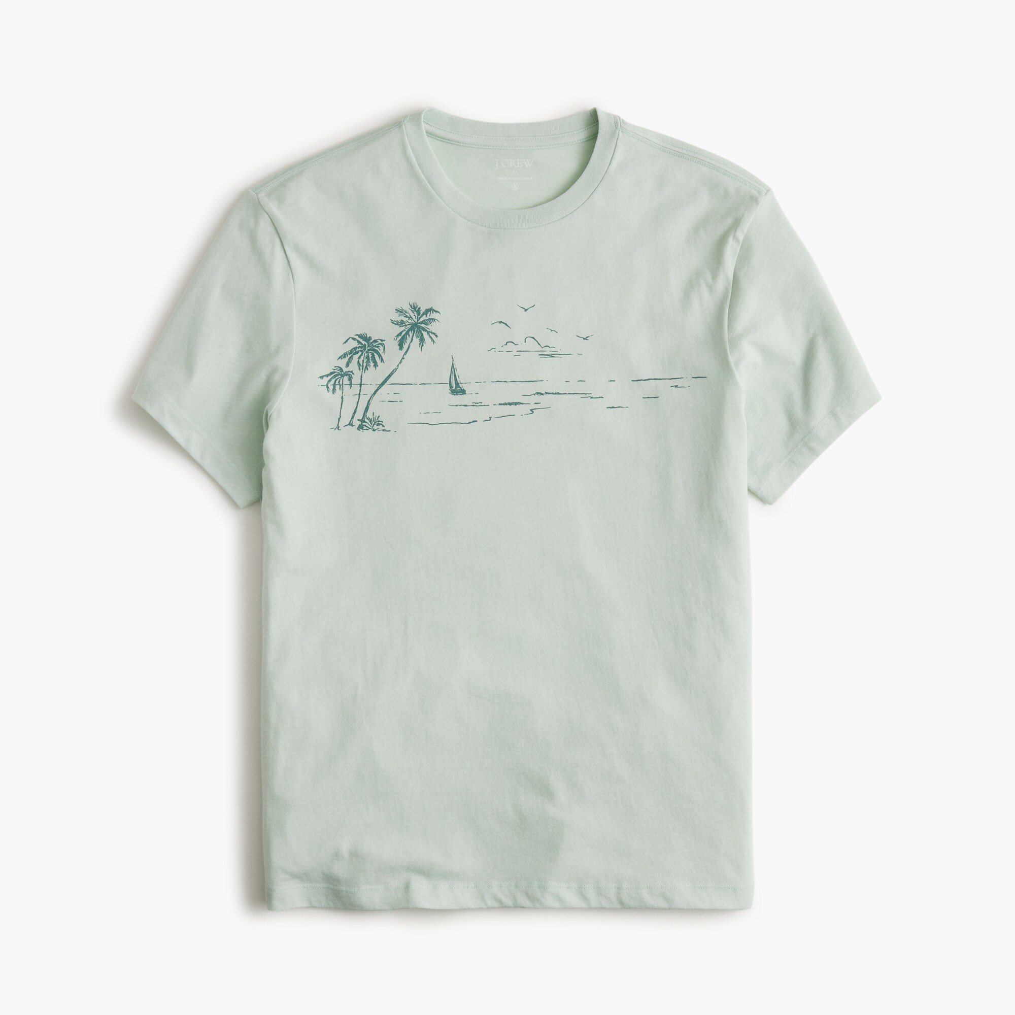 mens Ocean landscape graphic tee