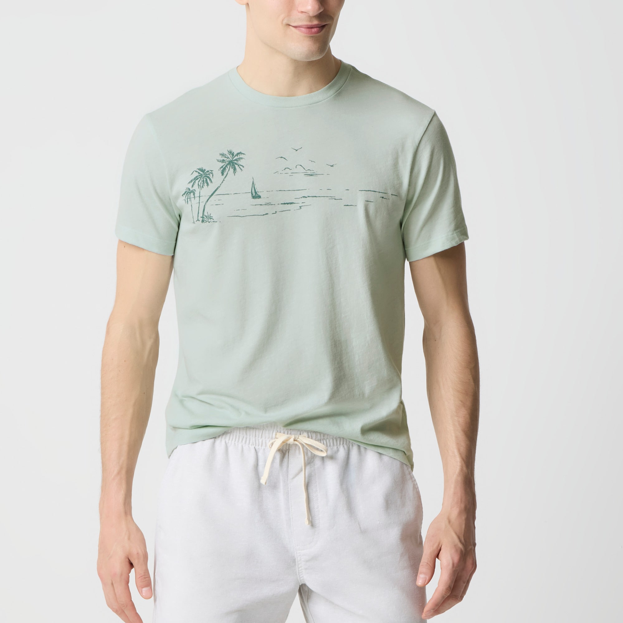  Ocean landscape graphic tee