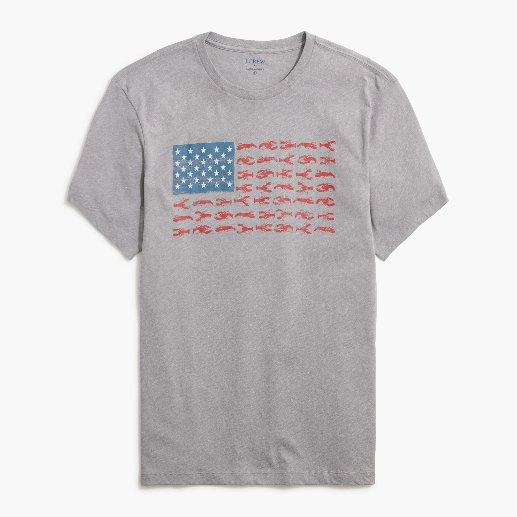 lobster flag graphic tee for men