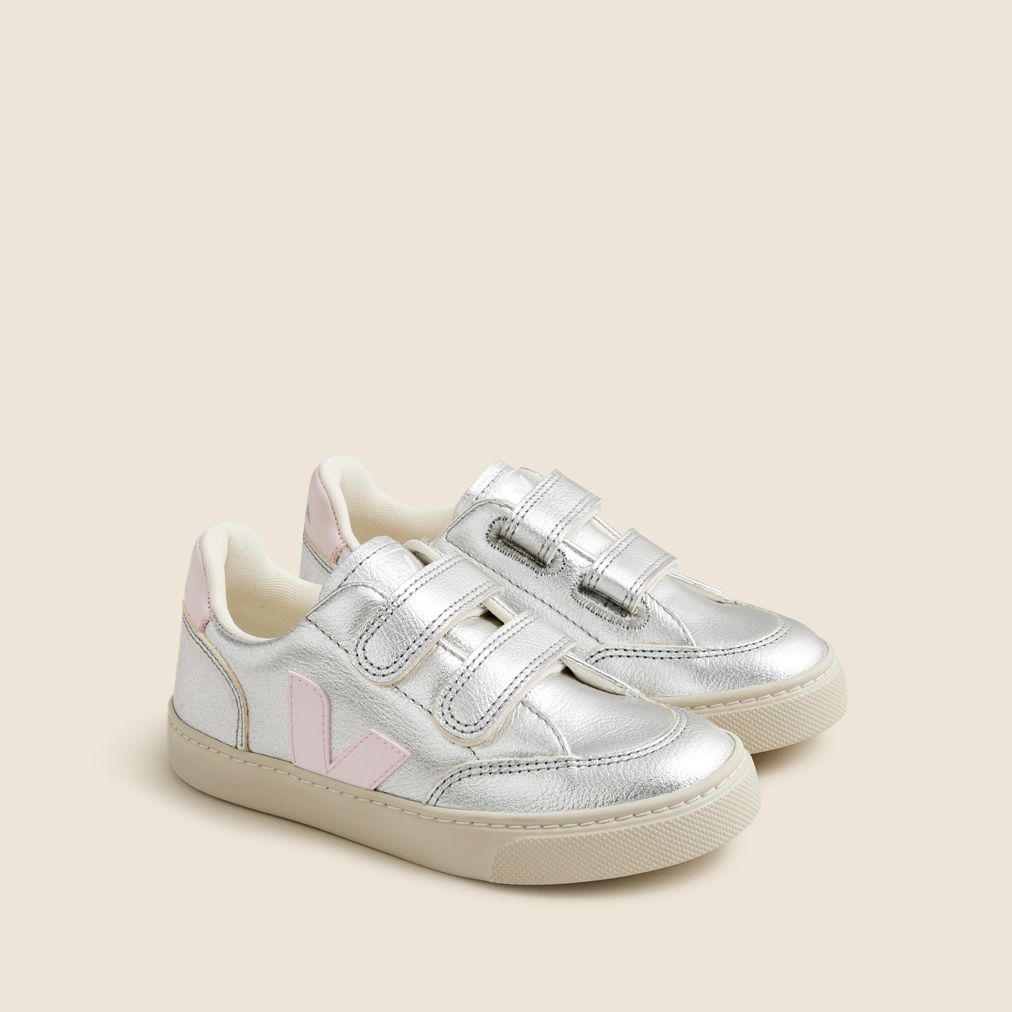 Kids' Veja™ V-12 Sneakers With Velcro® In Smaller Sizes For Girls