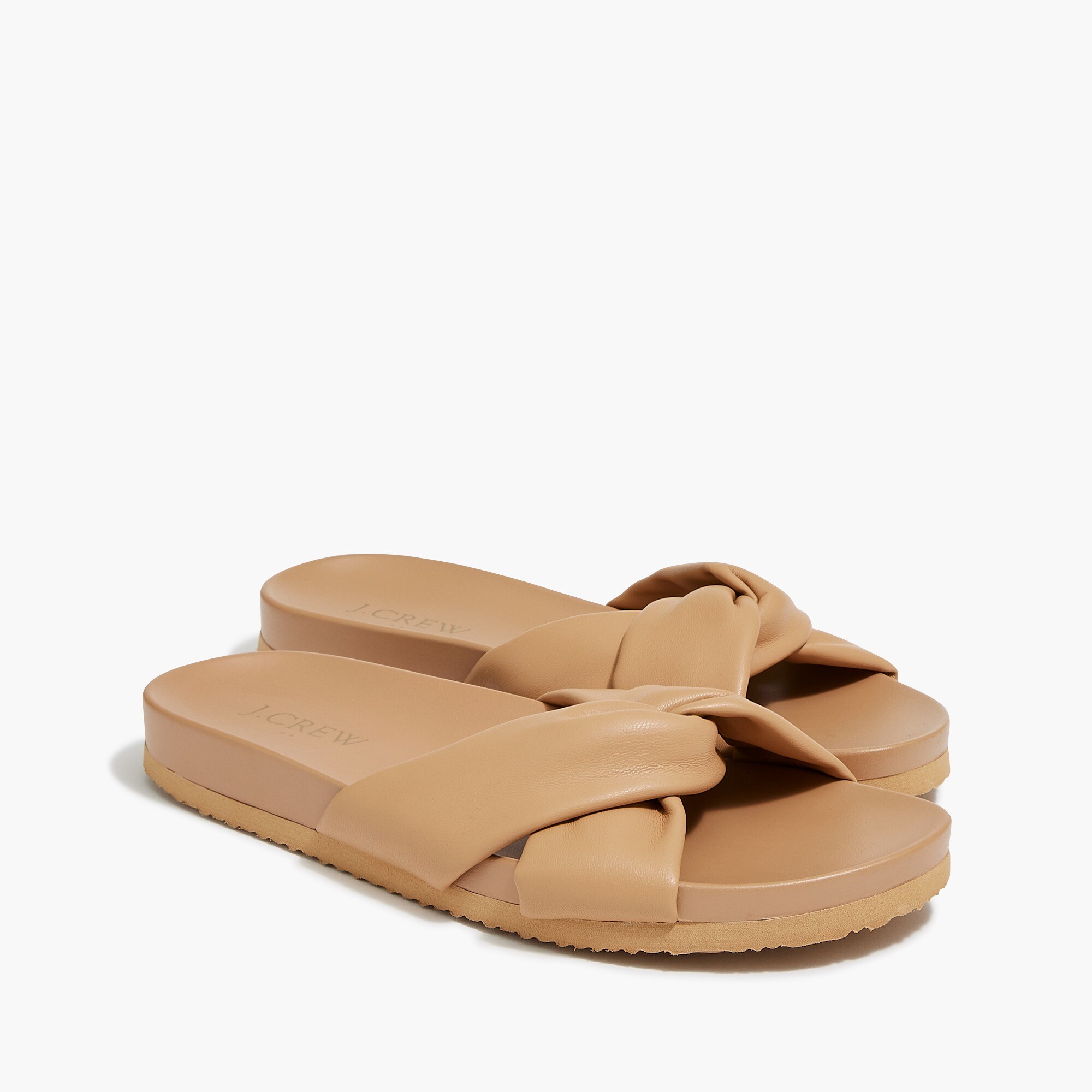 cross-strap pool slides for women