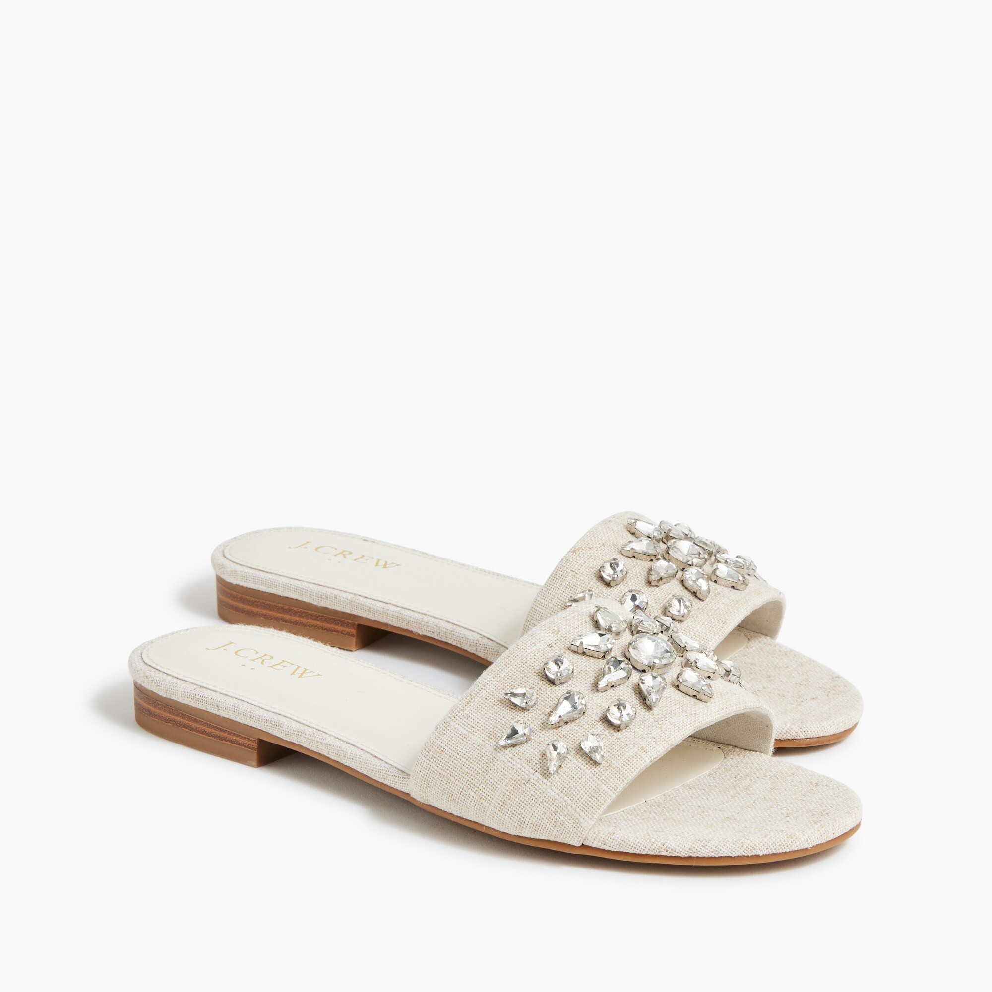 Jewel slide sandals