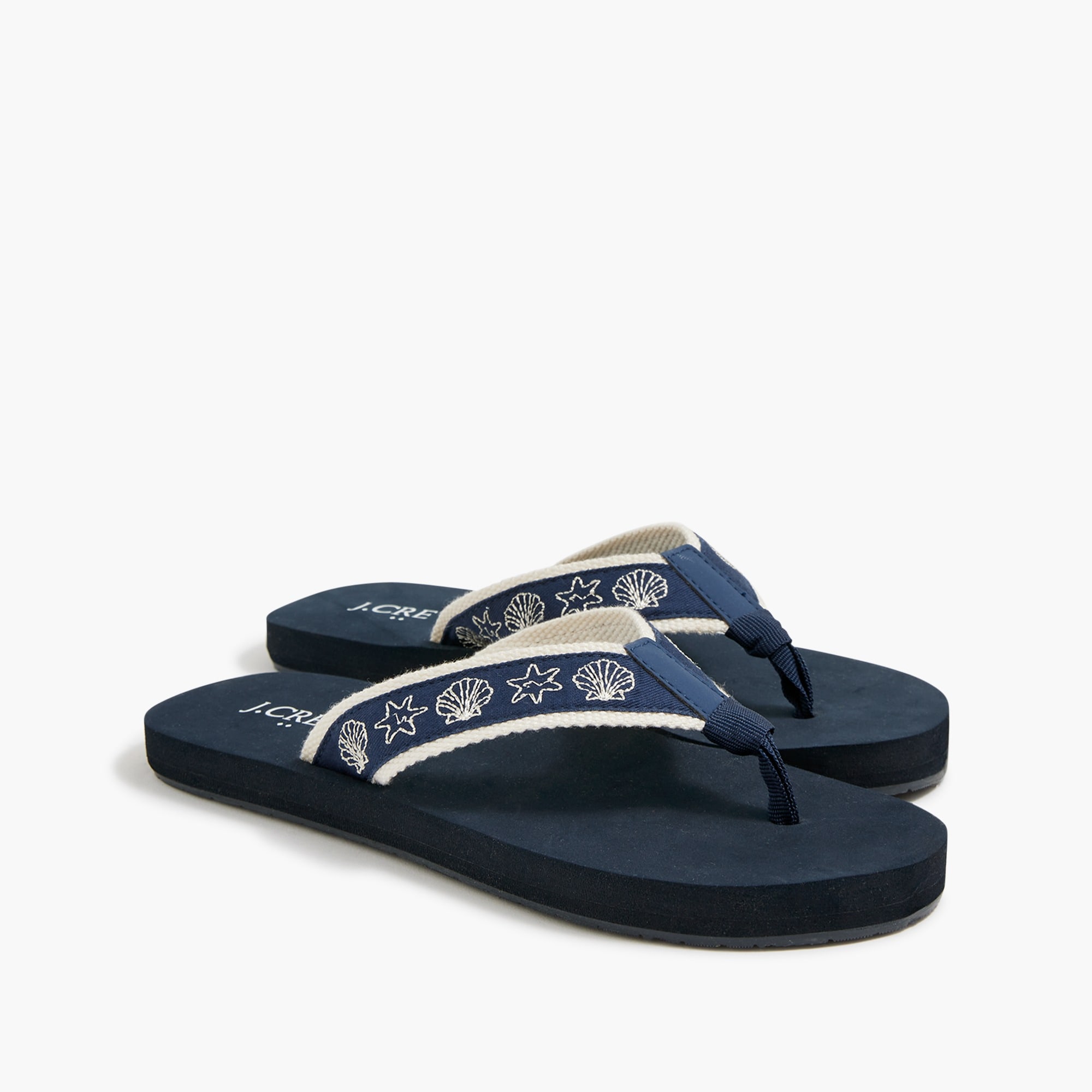 Sea life flip-flops