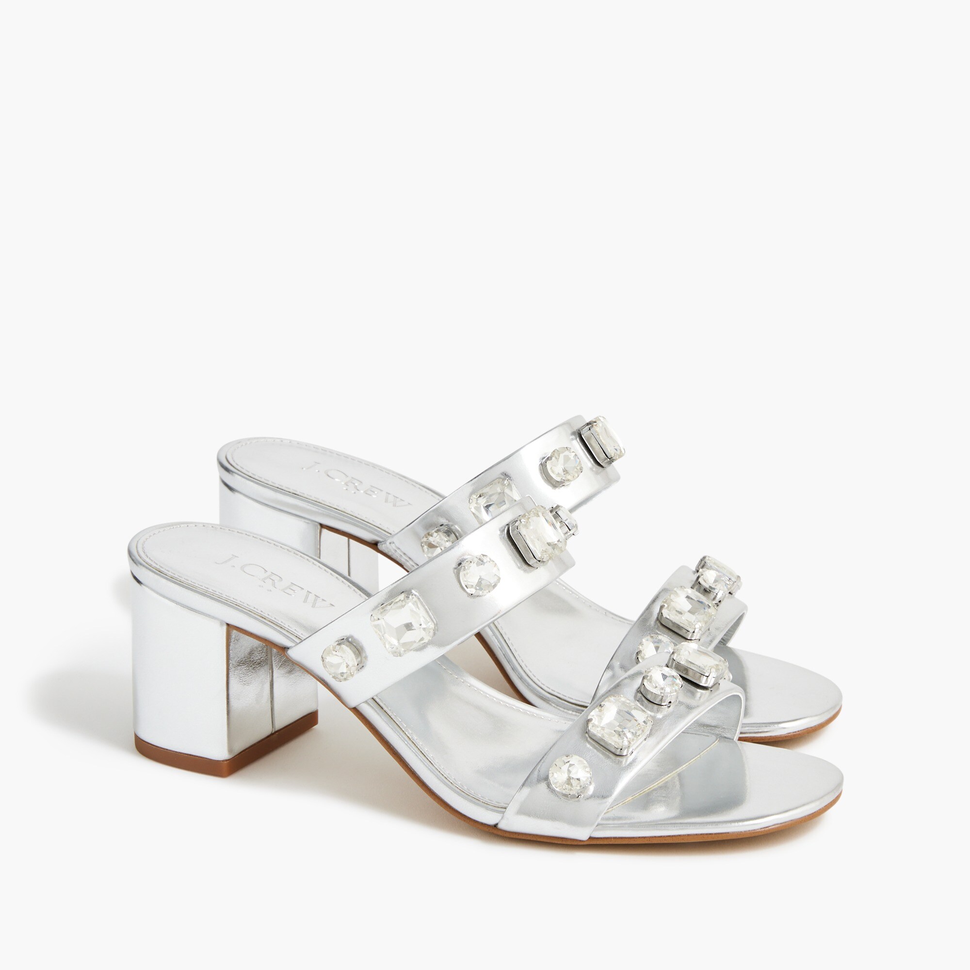 Jewel mule heels