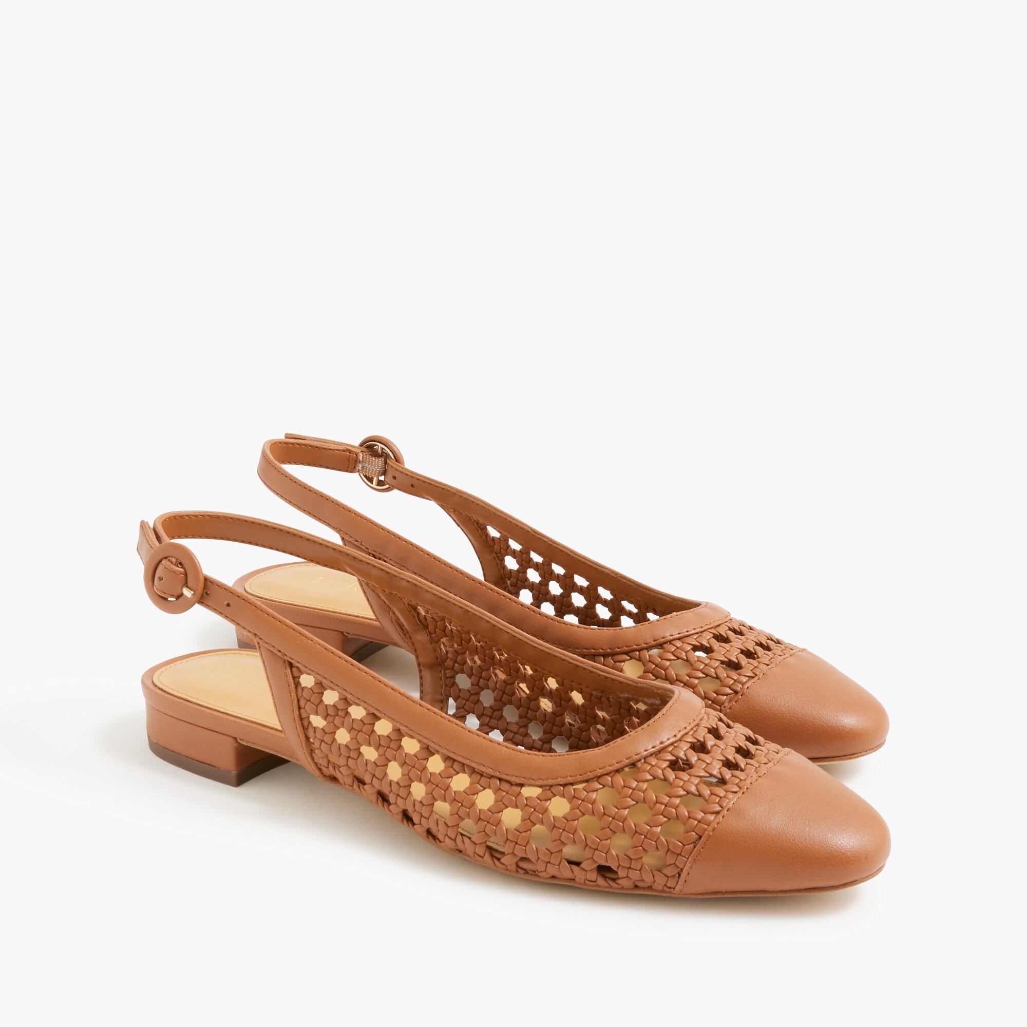 womens Woven slingback flats