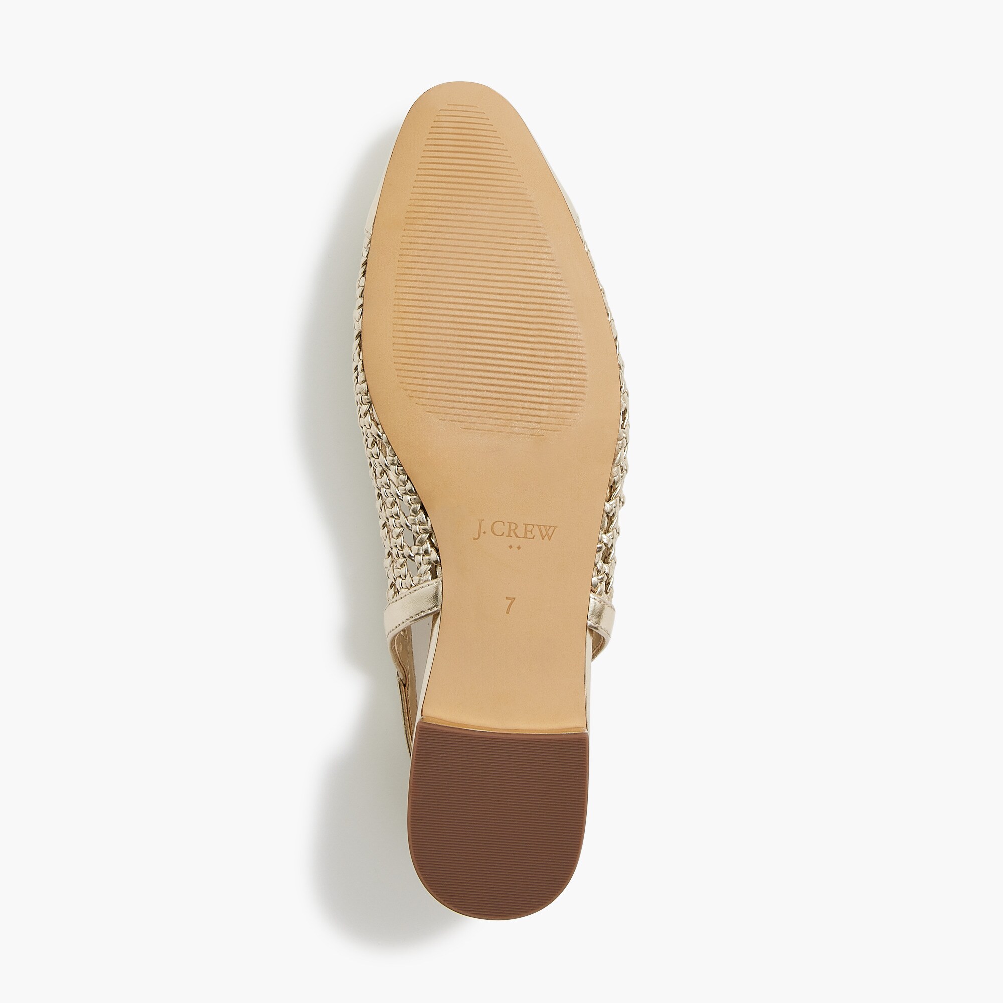Woven slingback flats
