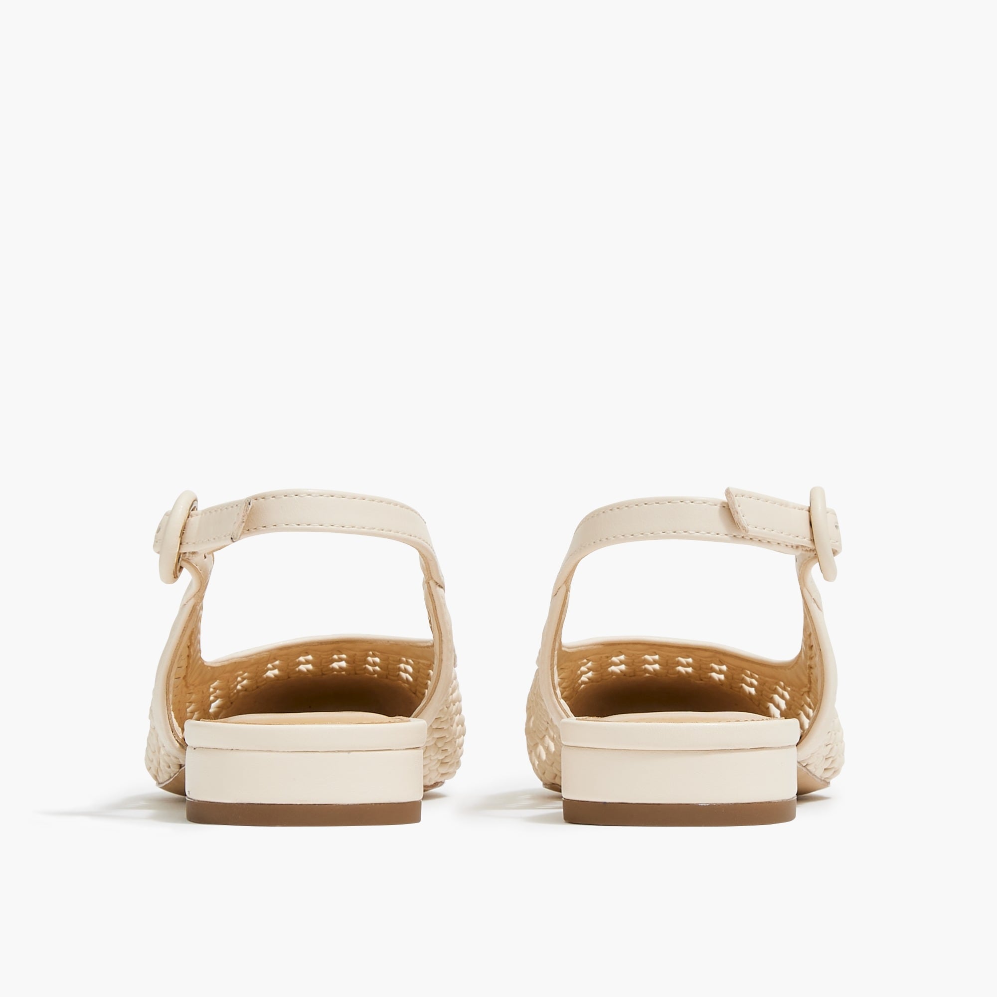 Woven slingback flats