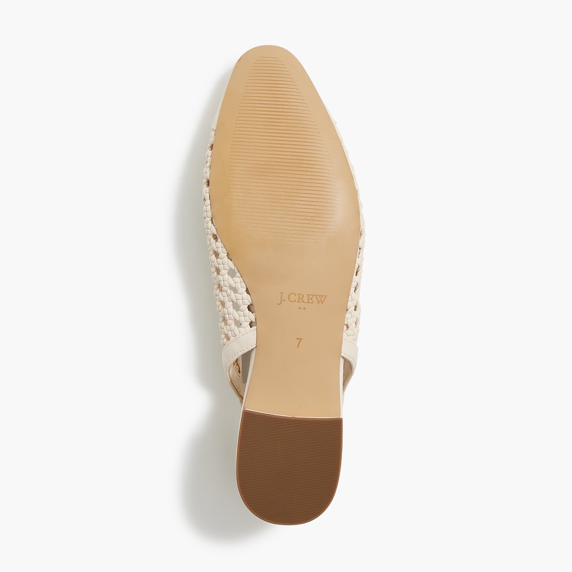 Woven slingback flats