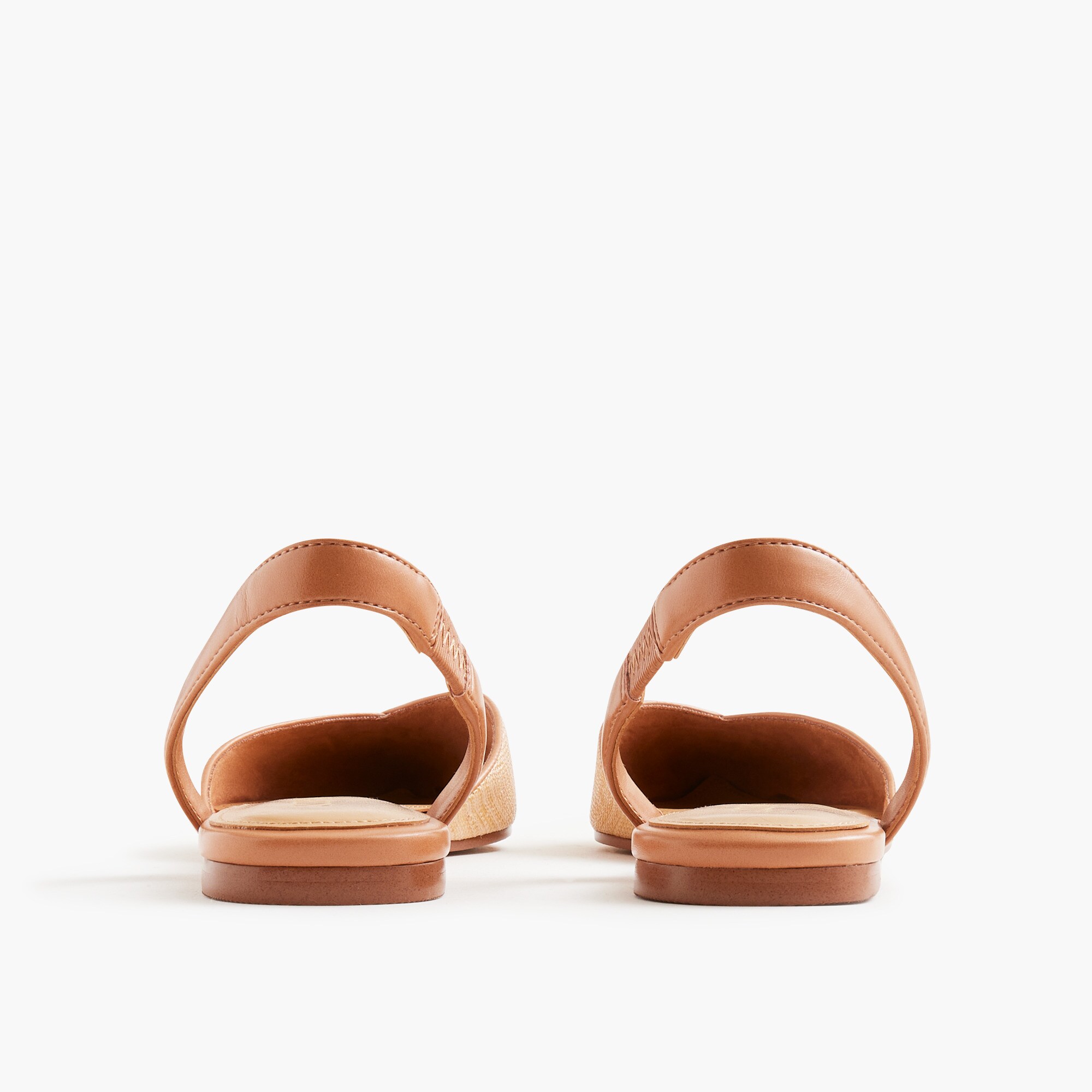 Woven slingback flats