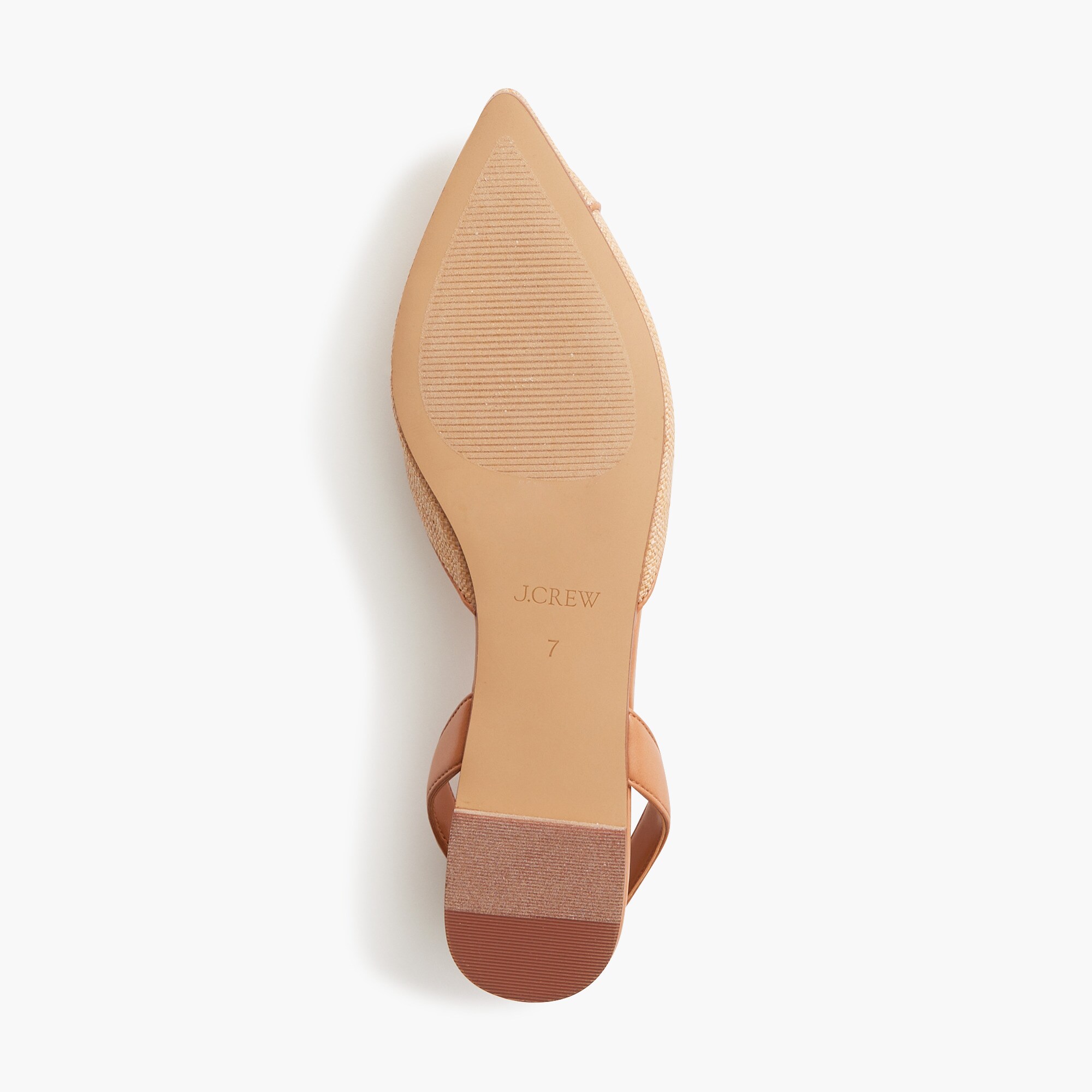 Woven slingback flats