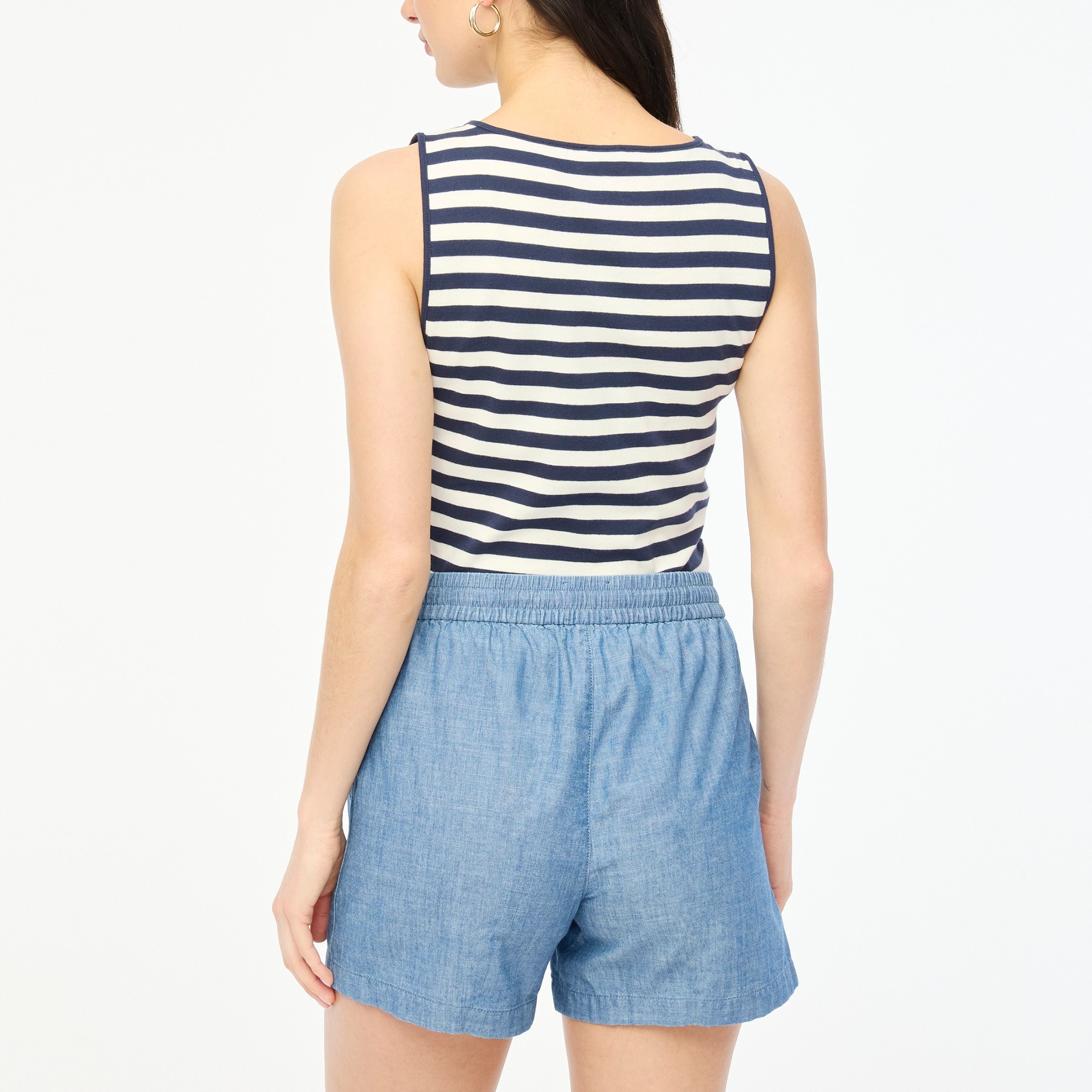 Cotton drawstring short