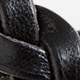 Skinny braided belt in Italian leather BLACK