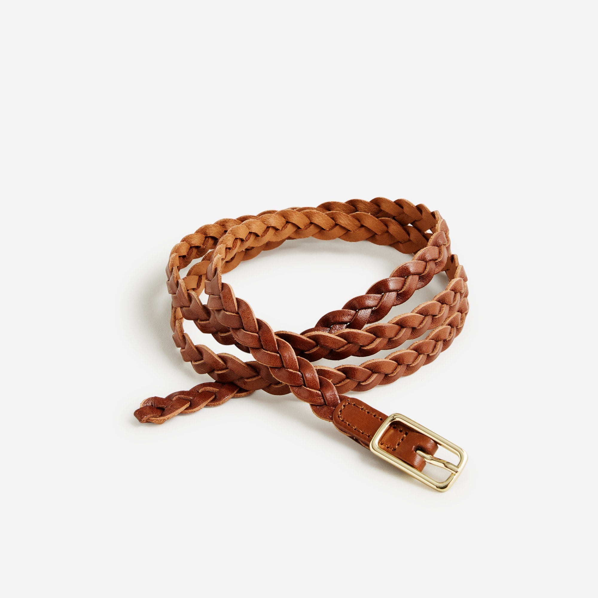 Braided leather belt womens deals